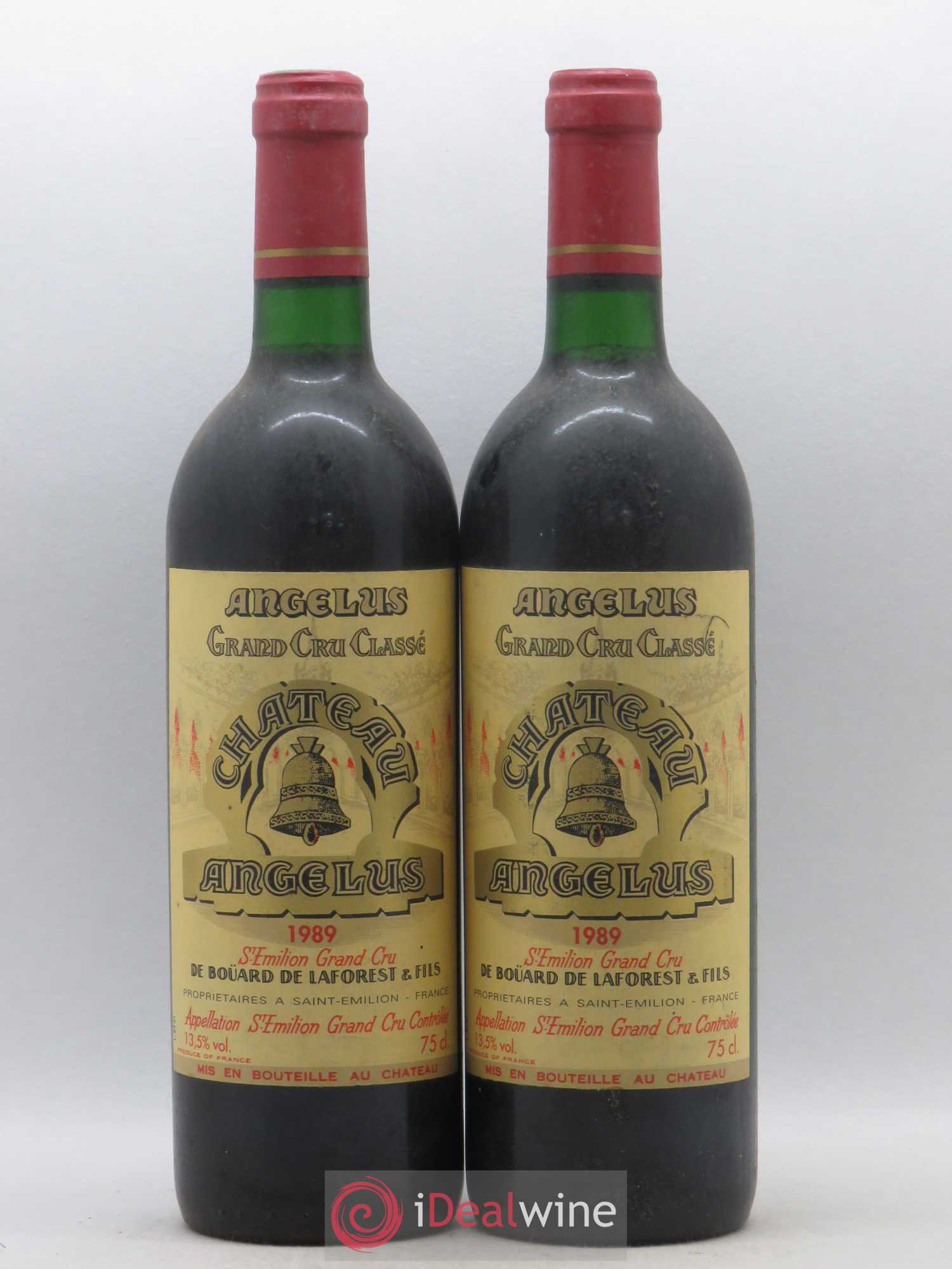 Château Angélus 1er Grand Cru Classé A 1989 - Lot de 2 bouteilles - 0