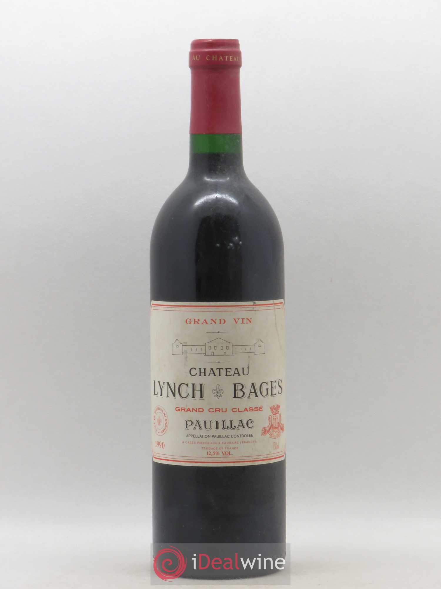 Château Lynch Bages 5ème Grand Cru Classé 1990 - Lot de 1 bouteille - 0
