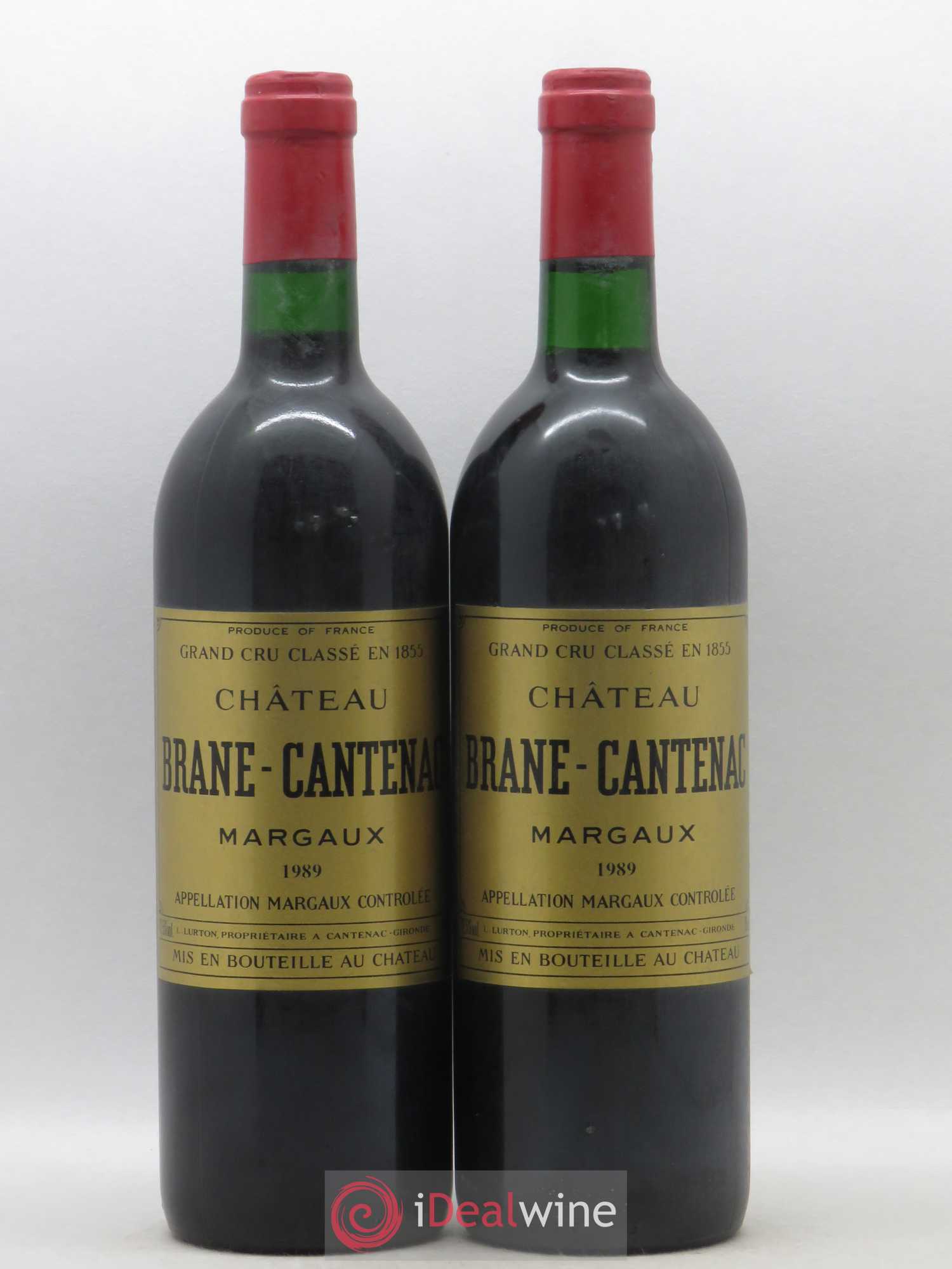 Château Brane Cantenac 2ème Grand Cru Classé 1989 - Lot de 2 bouteilles - 0