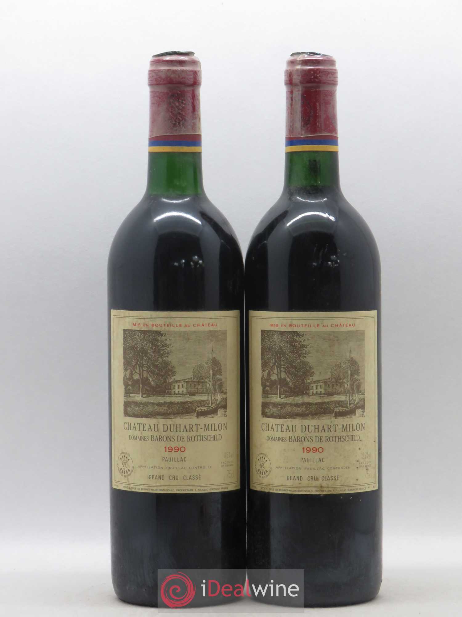 Château Duhart-Milon 4ème Grand Cru Classé 1990 - Lot de 2 bouteilles - 0