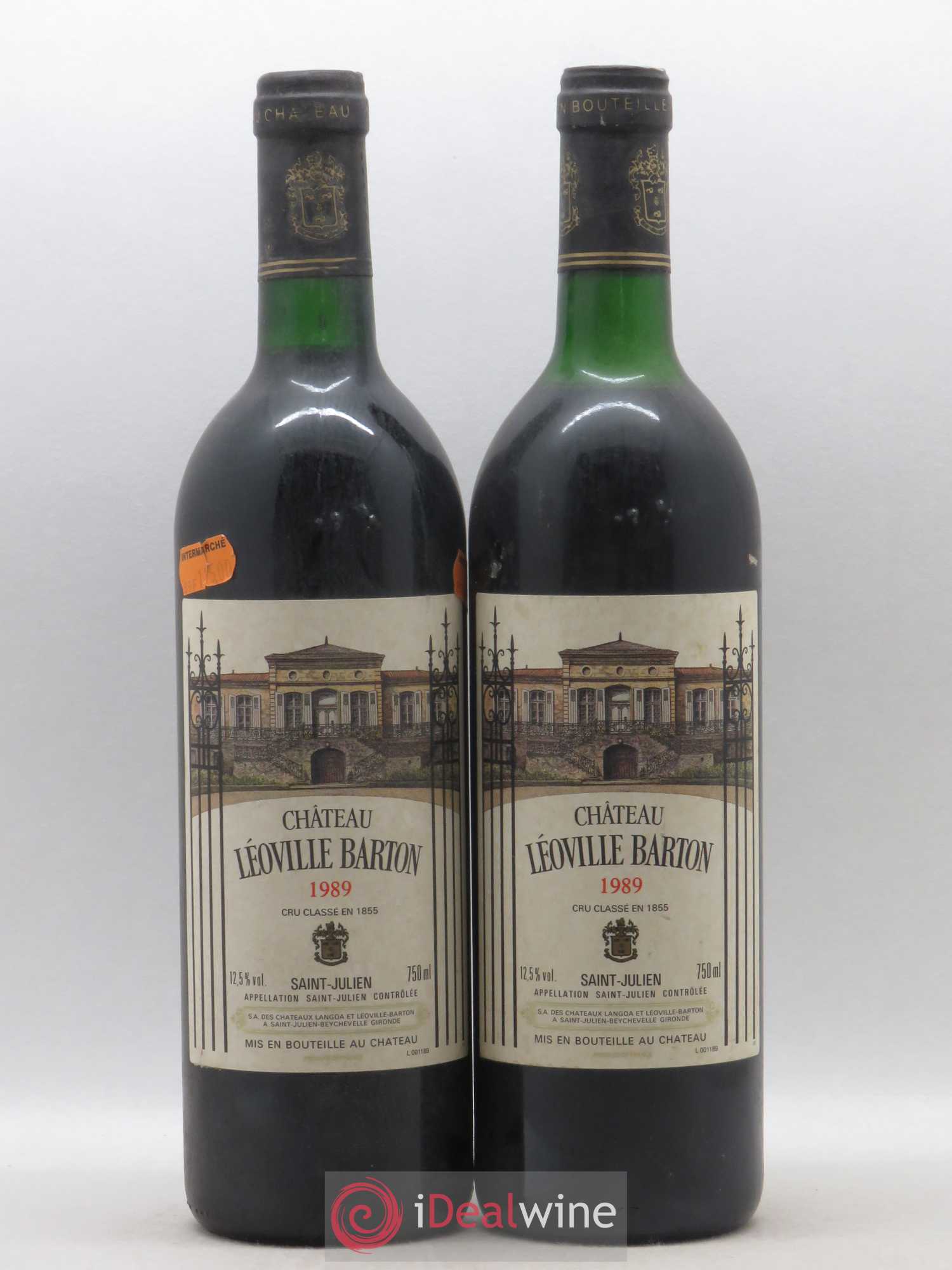 Château Léoville Barton 2ème Grand Cru Classé 1989 - Lot de 2 bouteilles - 0