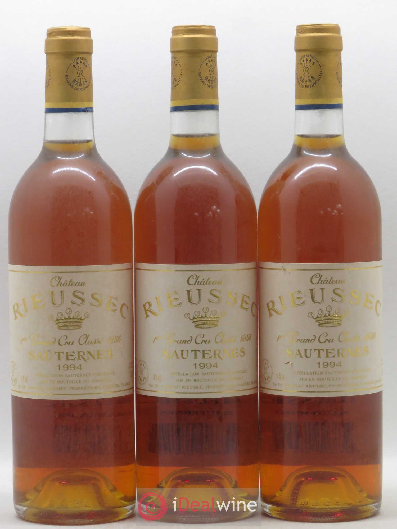 Château Rieussec 1er Grand Cru Classé 1994 - Lotto di 3 bottiglie - 0