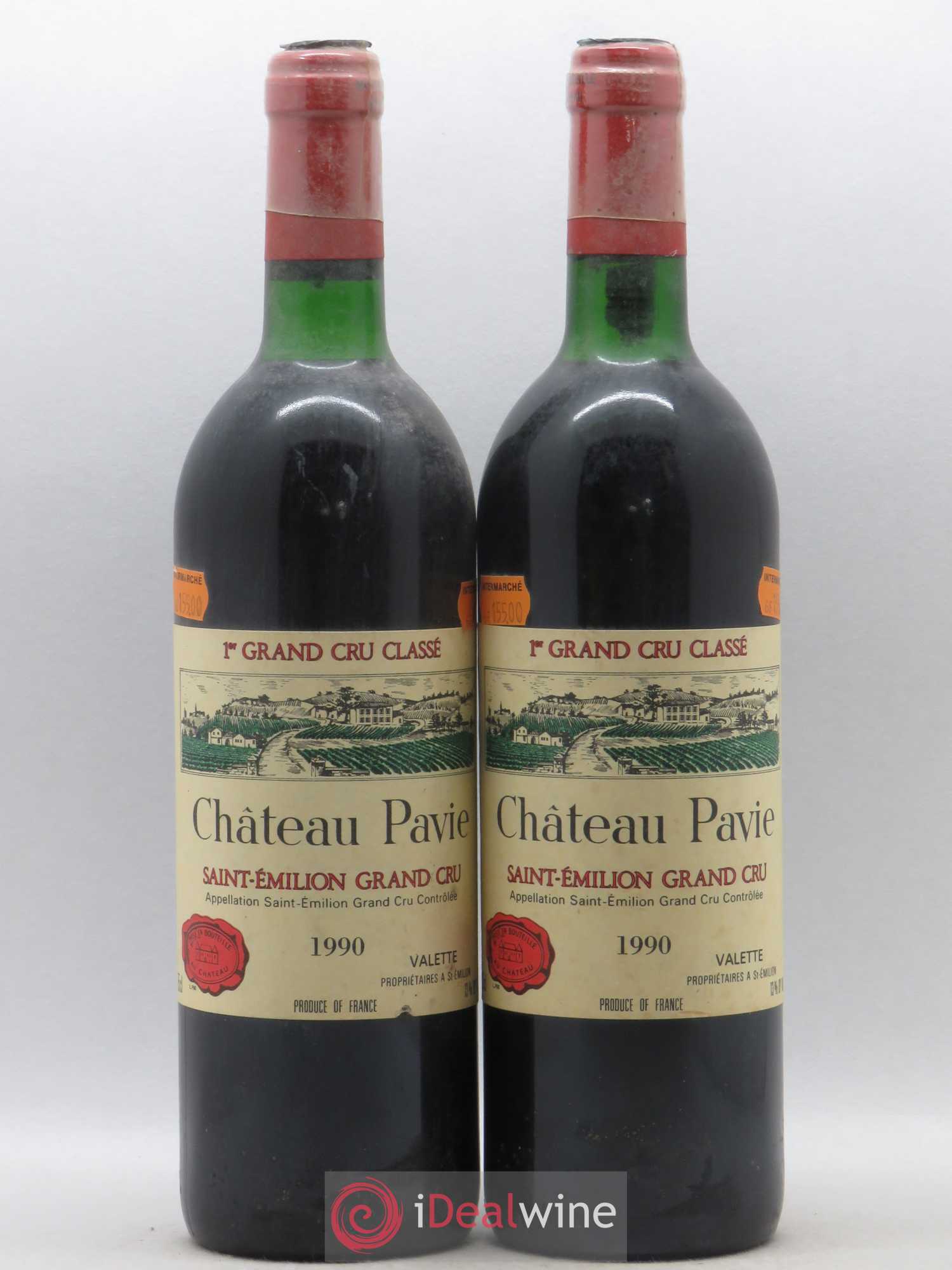Château Pavie 1er Grand Cru Classé A 1990 - Lot de 2 bouteilles - 0
