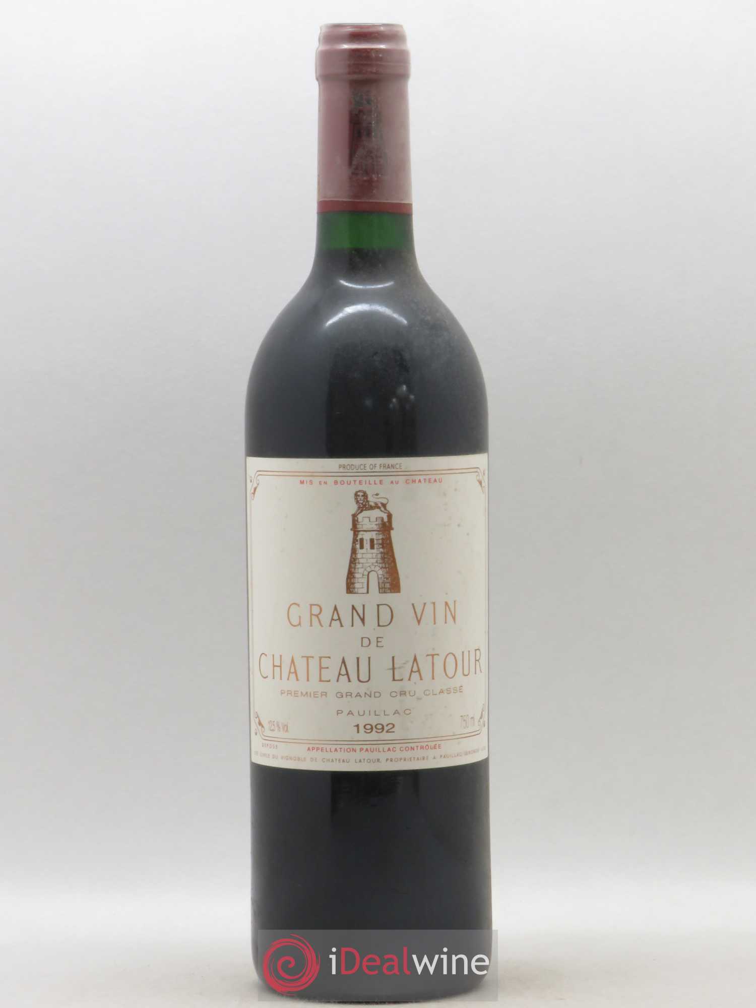 Château Latour 1er Grand Cru Classé 1992 - Lot de 1 bouteille - 0