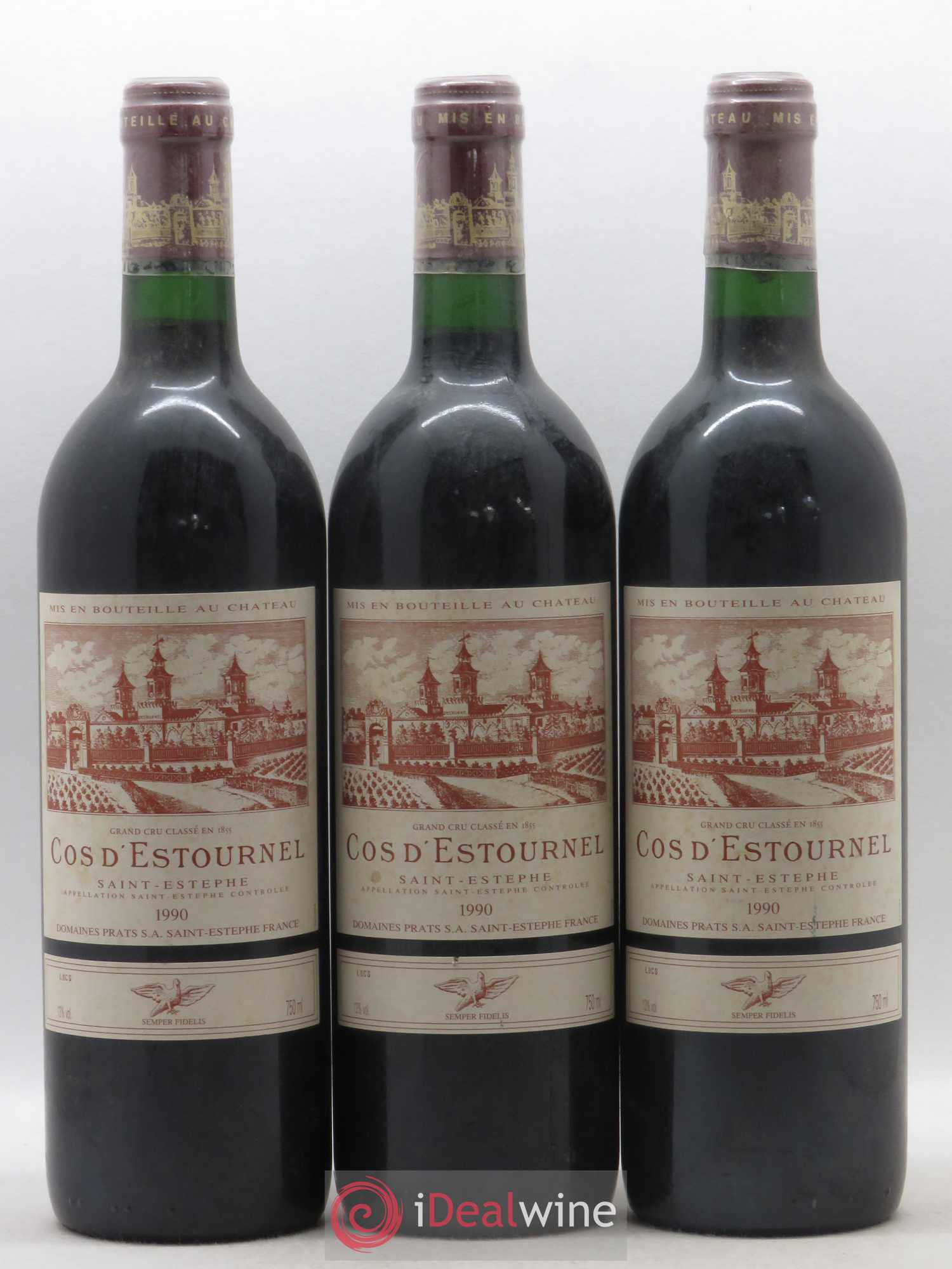 Cos d'Estournel 2ème Grand Cru Classé 1990 - Lot de 3 bouteilles - 0