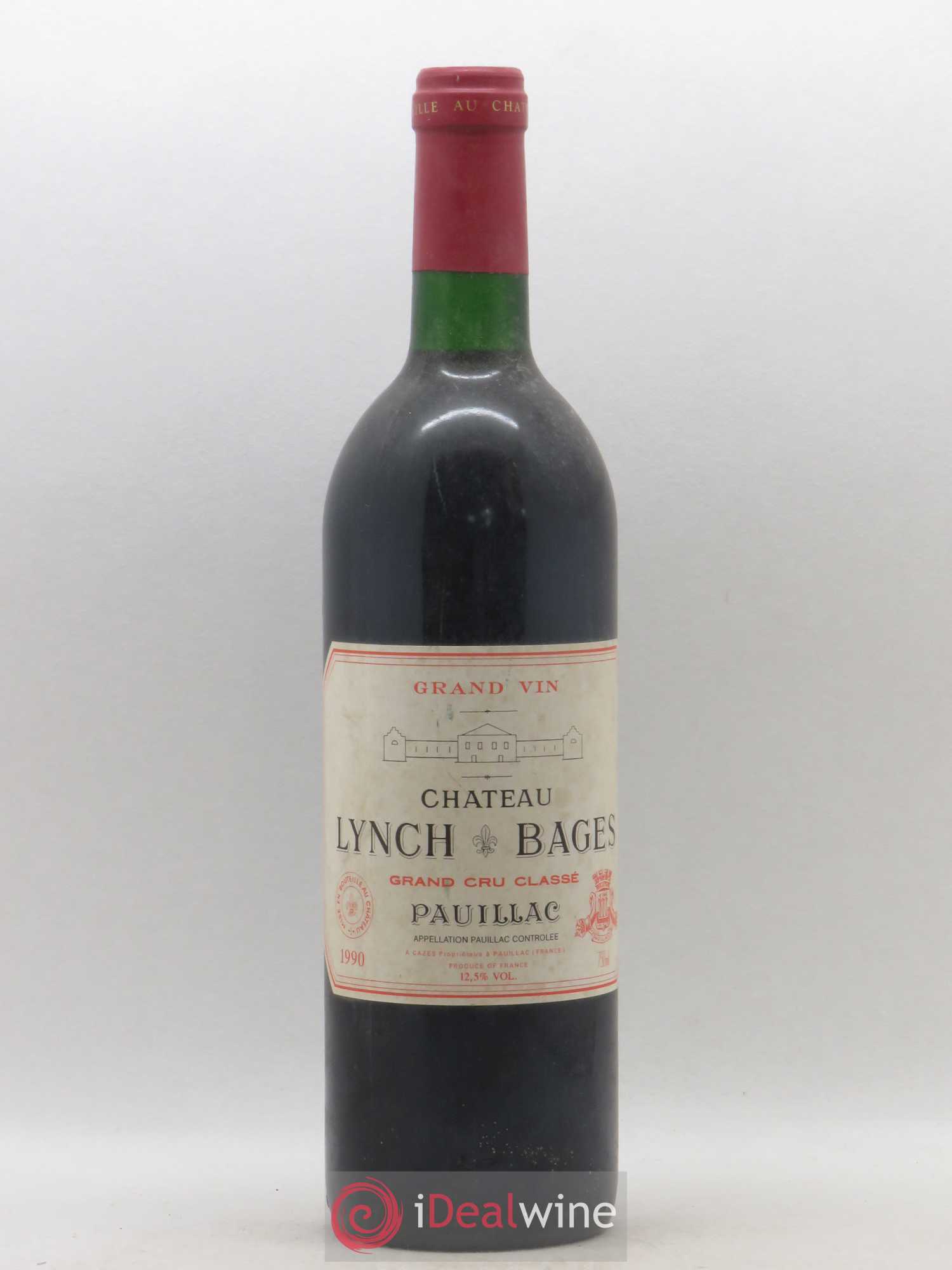 Château Lynch Bages 5ème Grand Cru Classé 1990 - Lot de 1 bouteille - 0