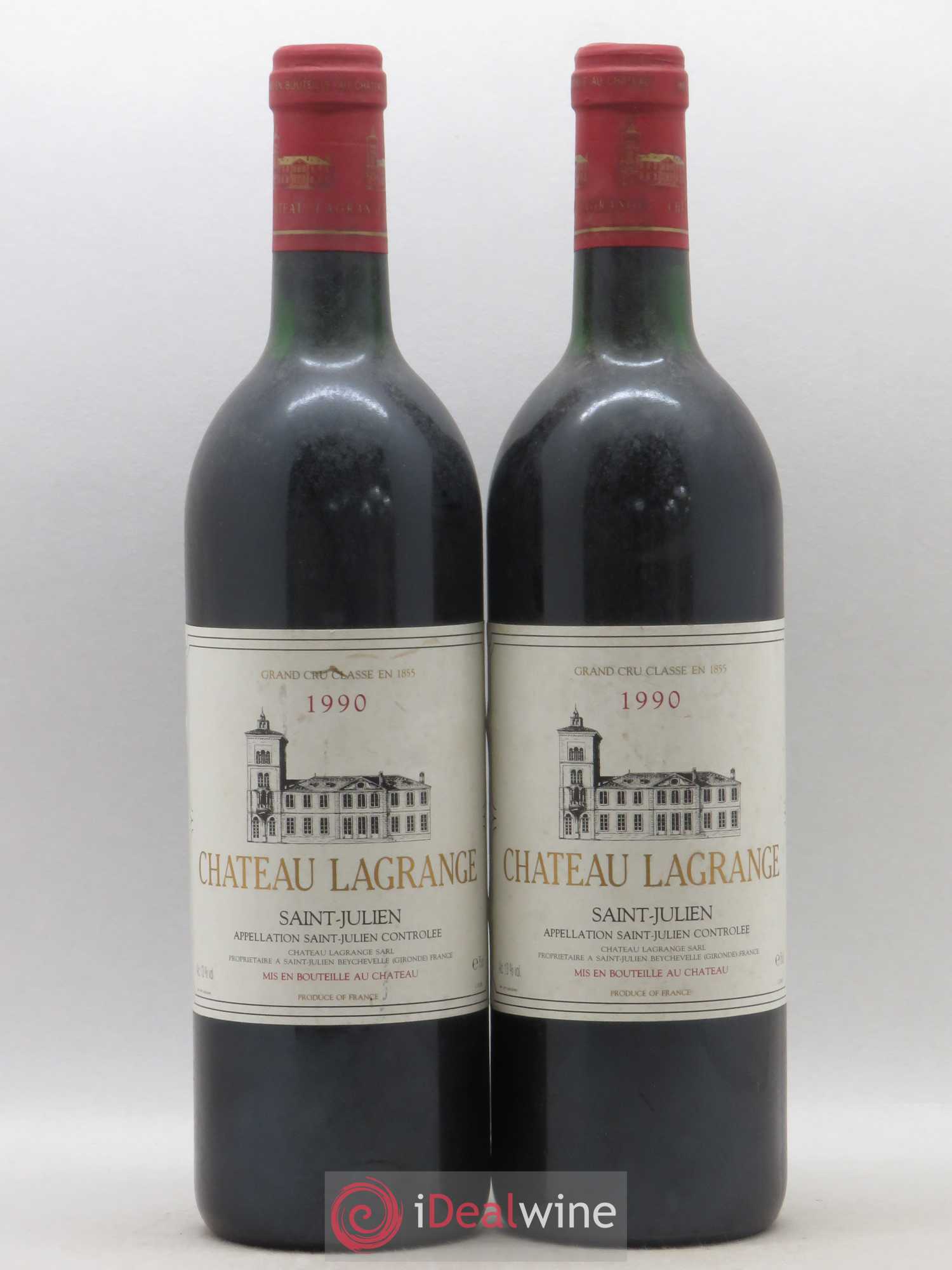 Château Lagrange 3ème Grand Cru Classé 1990 - Lot de 2 bouteilles - 0