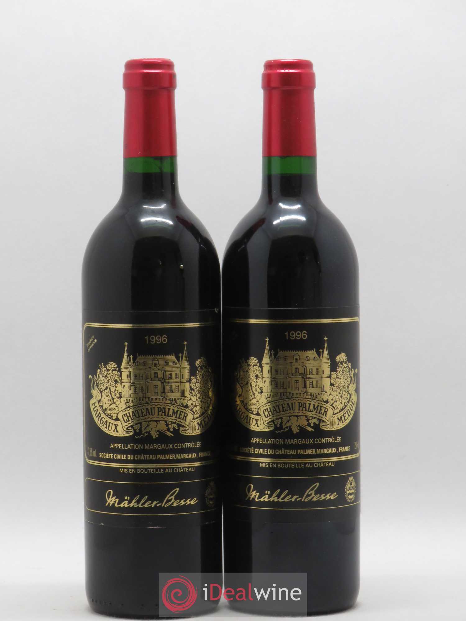 Château Palmer 3ème Grand Cru Classé 1996 - Lot de 2 bouteilles - 0