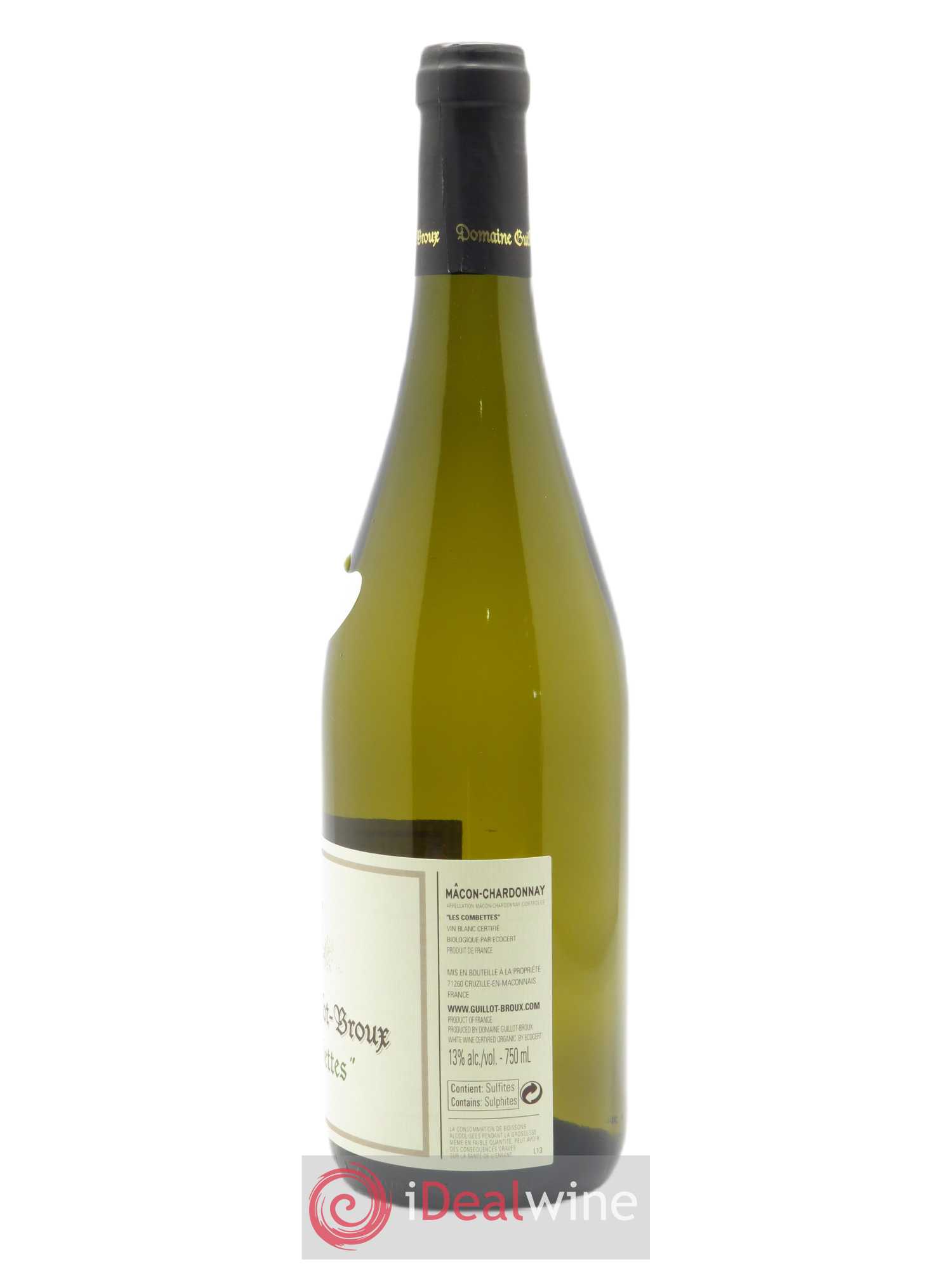 Mâcon Les Combettes Guillot-Broux (Domaine) 2019 - Lot de 1 bouteille - 1