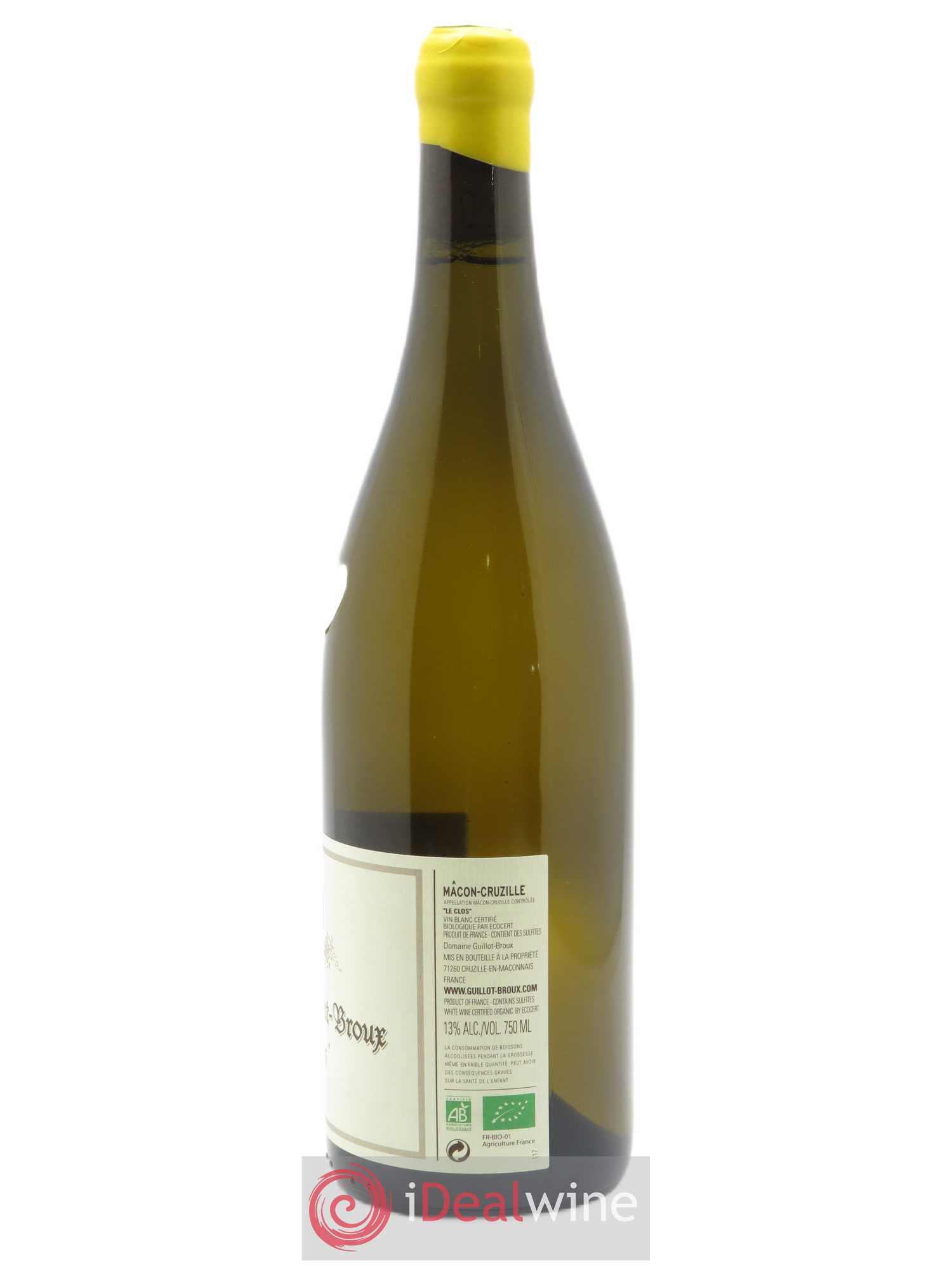 Mâcon-Cruzille Le Clos Guillot-Broux (Domaine) 2018 - Lot de 1 bouteille - 1