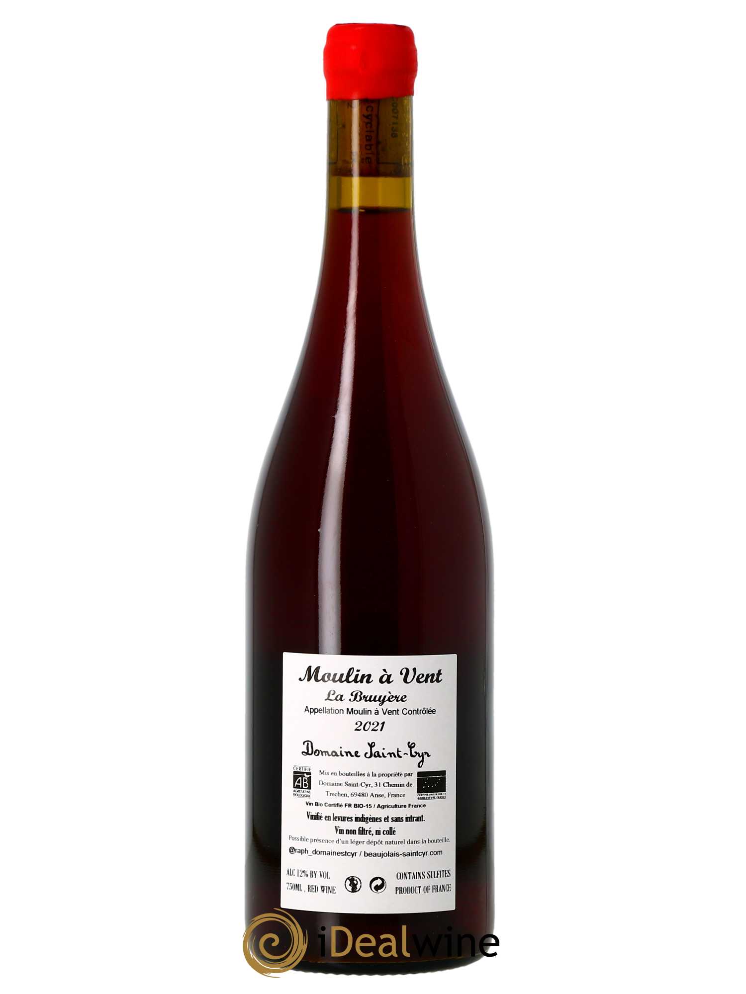 Moulin-à-Vent La Bruyère Domaine Saint-Cyr 2021 - Lot of 1 bottle - 1