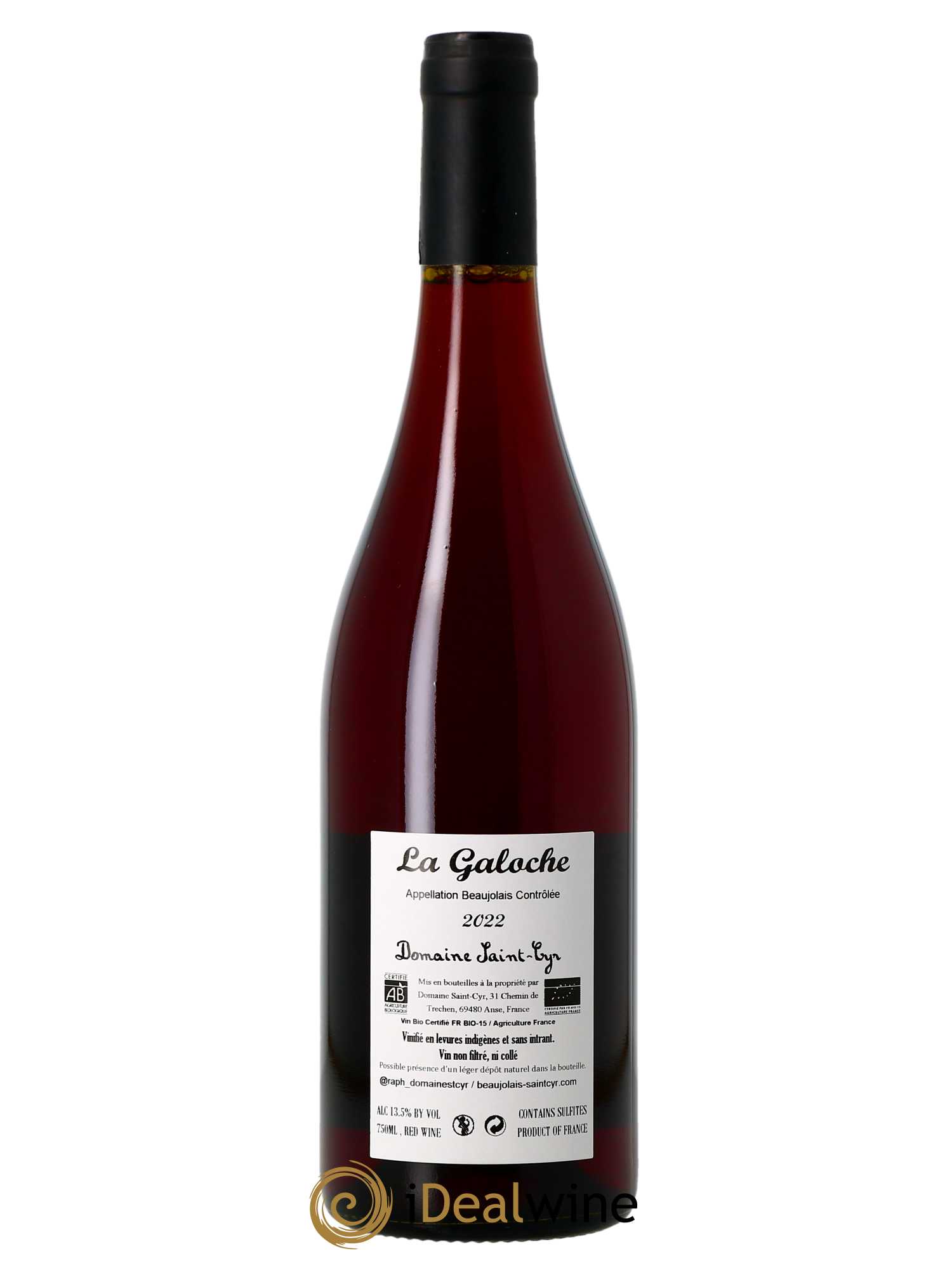 Beaujolais La Galoche Domaine Saint-Cyr 2022 - Lot de 1 bouteille - 1