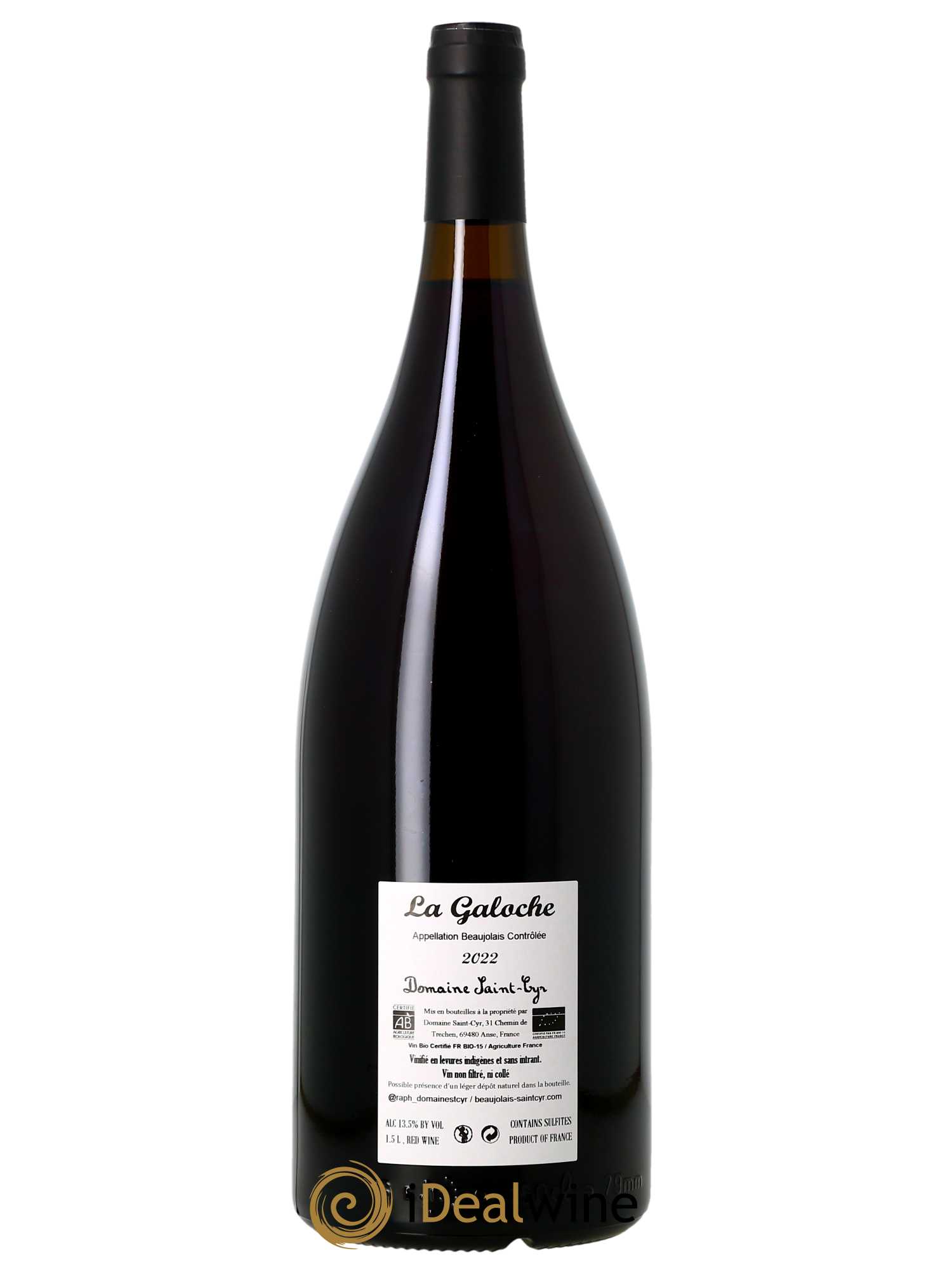 Beaujolais La Galoche Domaine Saint-Cyr  2022 - Lot of 1 magnum - 1