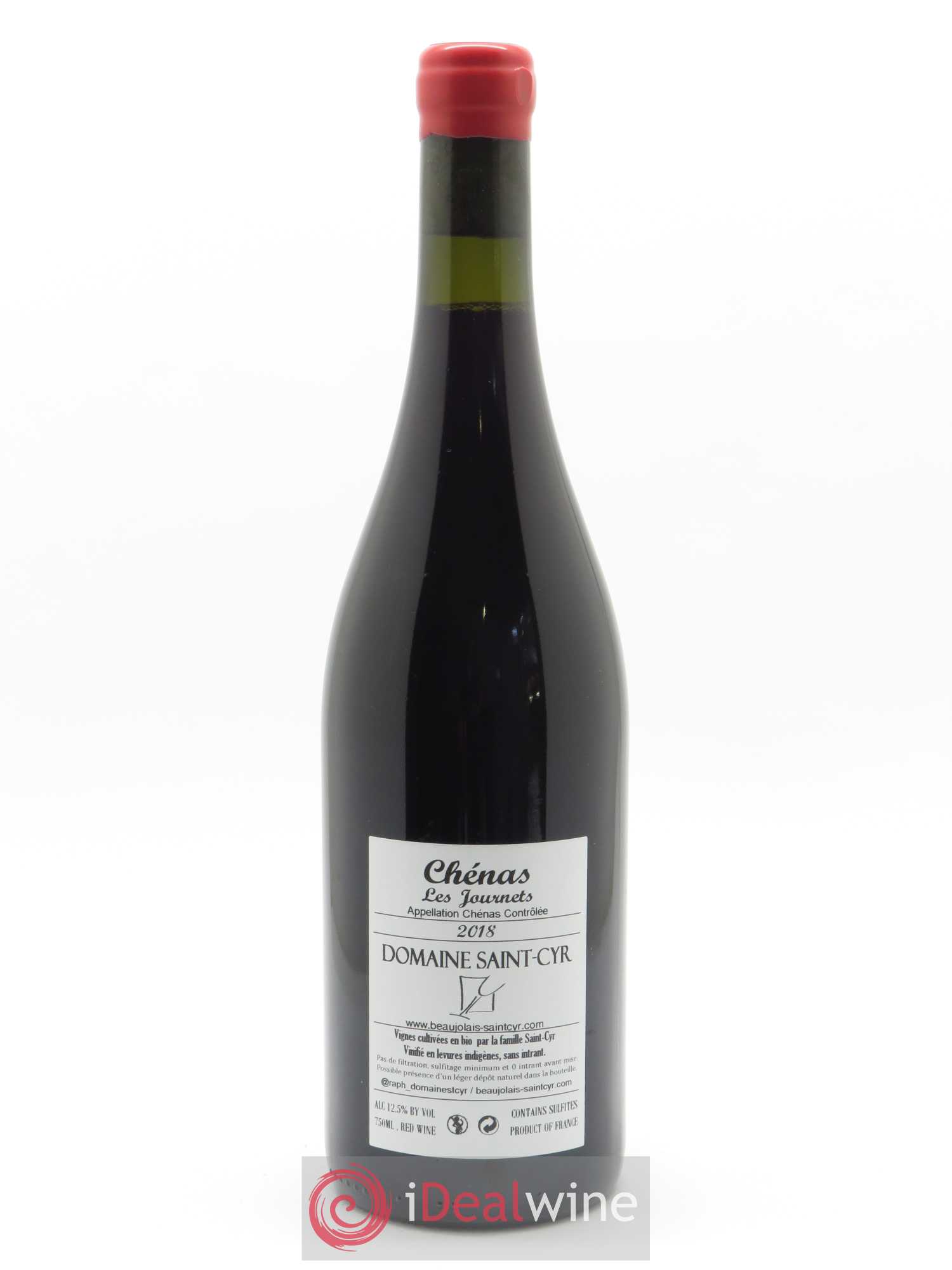 Chénas Les Journets Domaine Saint-Cyr 2018 - Lot de 1 bouteille - 1