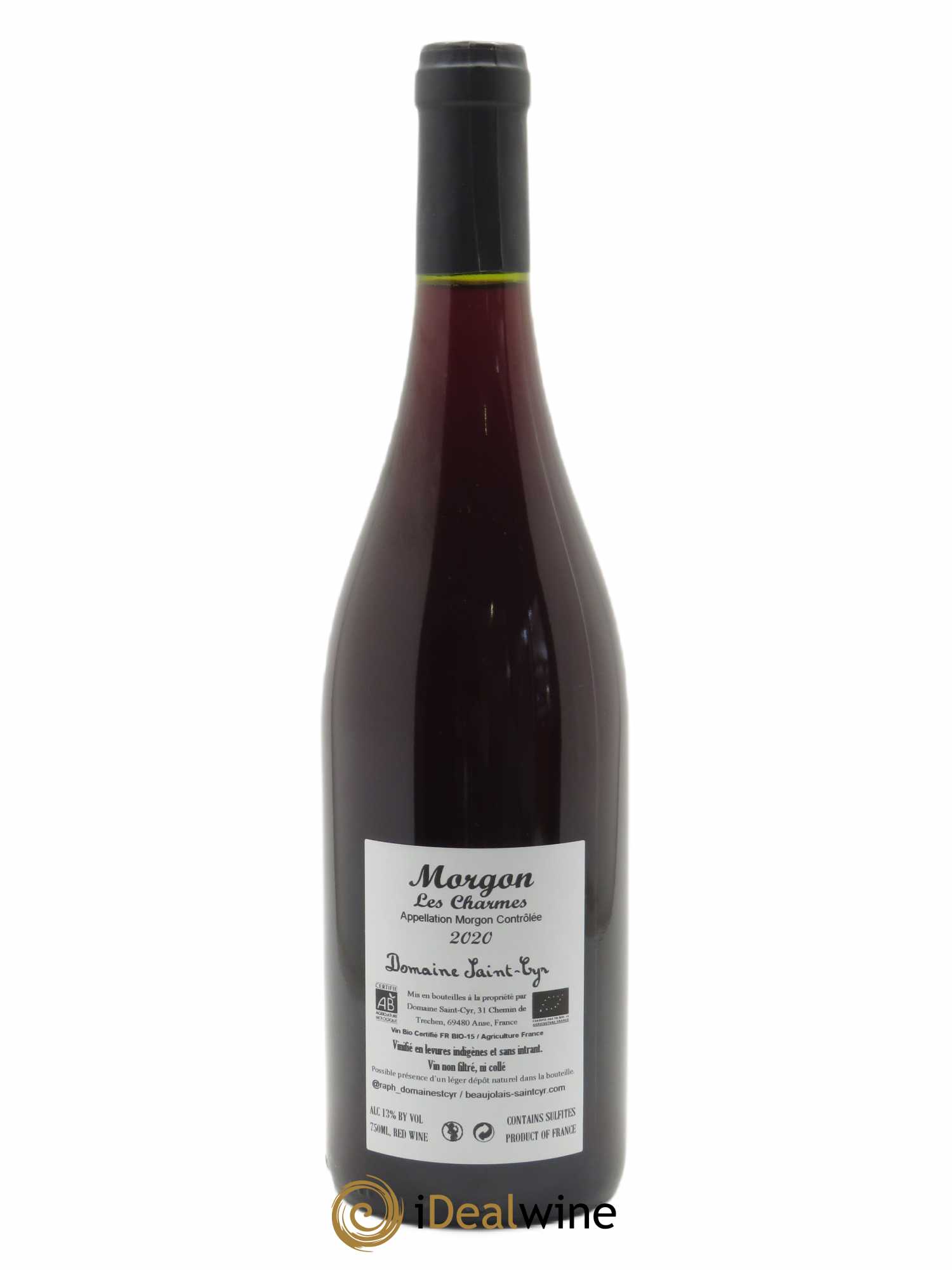 Morgon Les Charmes Domaine Saint-Cyr 2020 - Lot of 1 bottle - 1