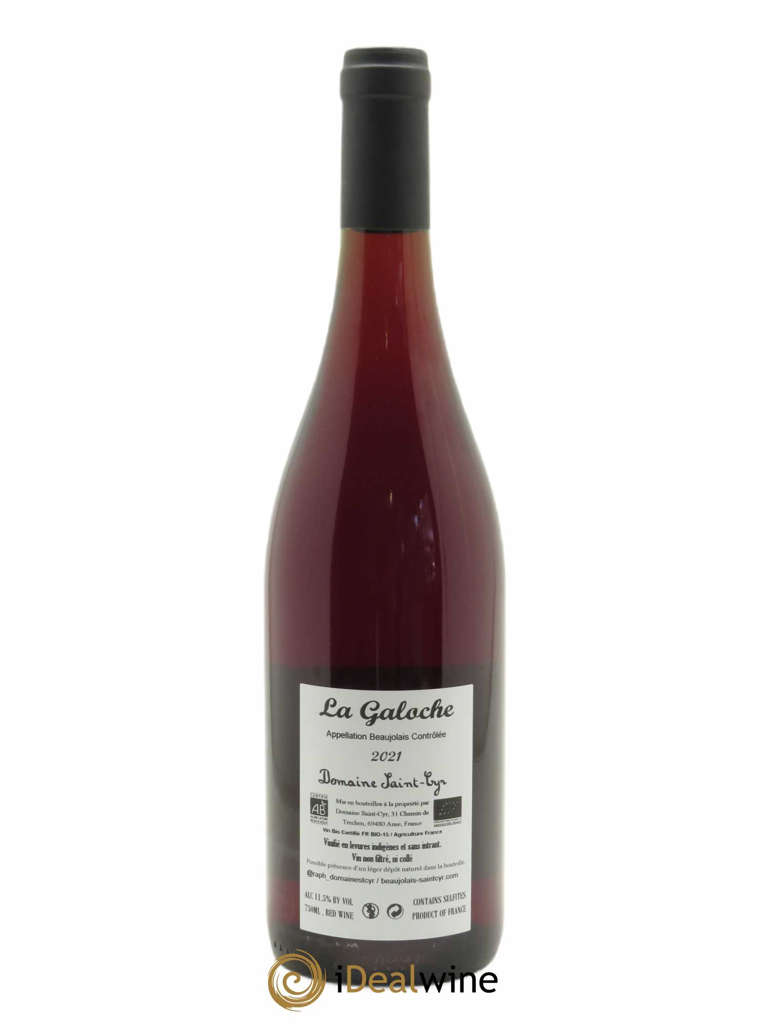 Beaujolais La Galoche Domaine Saint-Cyr 2021 - Lot of 1 bottle - 1