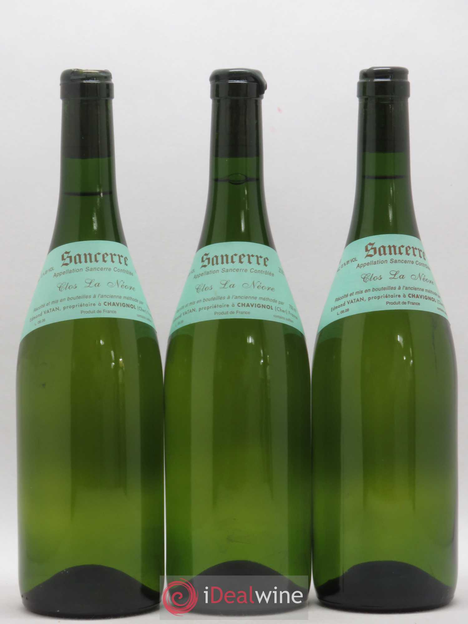 Sancerre Clos la Neore Edmond Vatan 2007 - Lot de 3 bouteilles - 0
