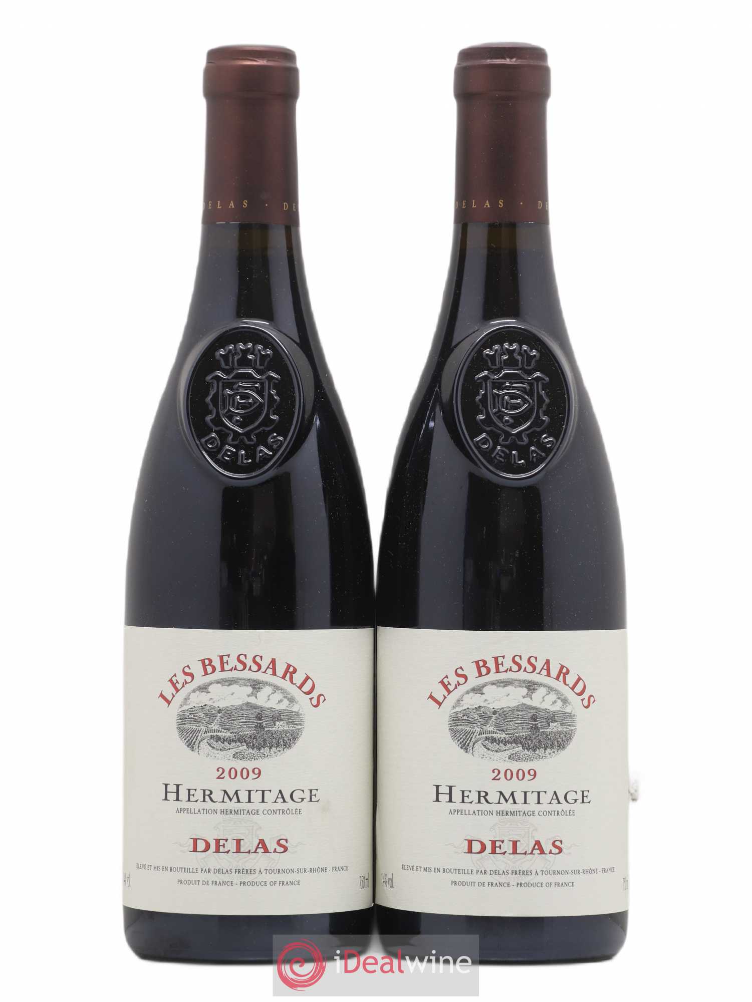 Hermitage Les Bessards Delas Frères 2009 - Lot de 2 bouteilles - 0