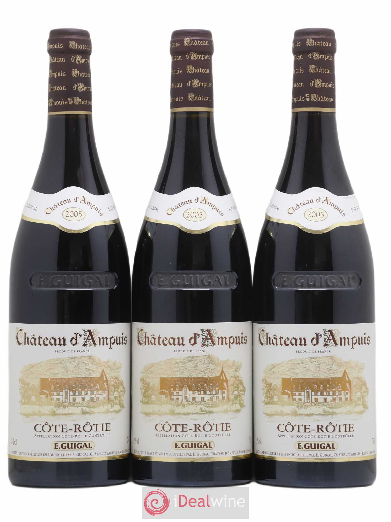 Côte-Rôtie Château d'Ampuis Guigal 2005 - Lot de 3 bouteilles - 0