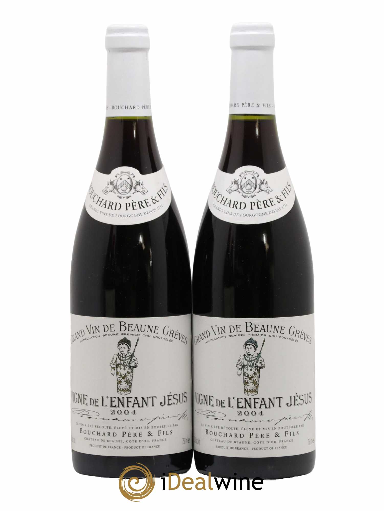 Beaune 1er Cru Grèves - Vigne de l'Enfant Jésus Bouchard Père & Fils 2004 - Lot de 2 bouteilles - 0