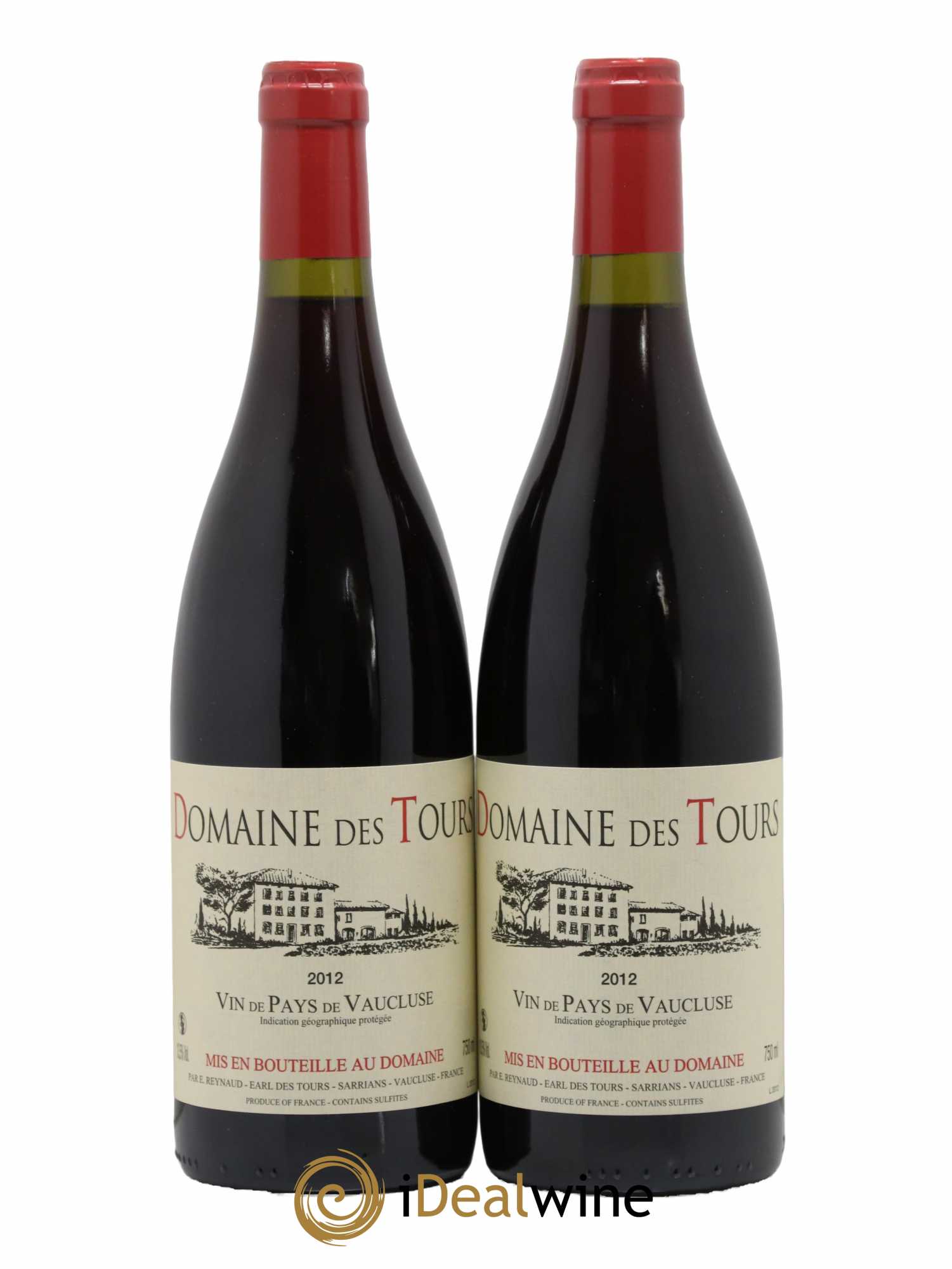 Vaucluse (Vin de Pays de Vaucluse) Domaine des Tours Emmanuel Reynaud 2012 - Lot de 2 bouteilles - 0