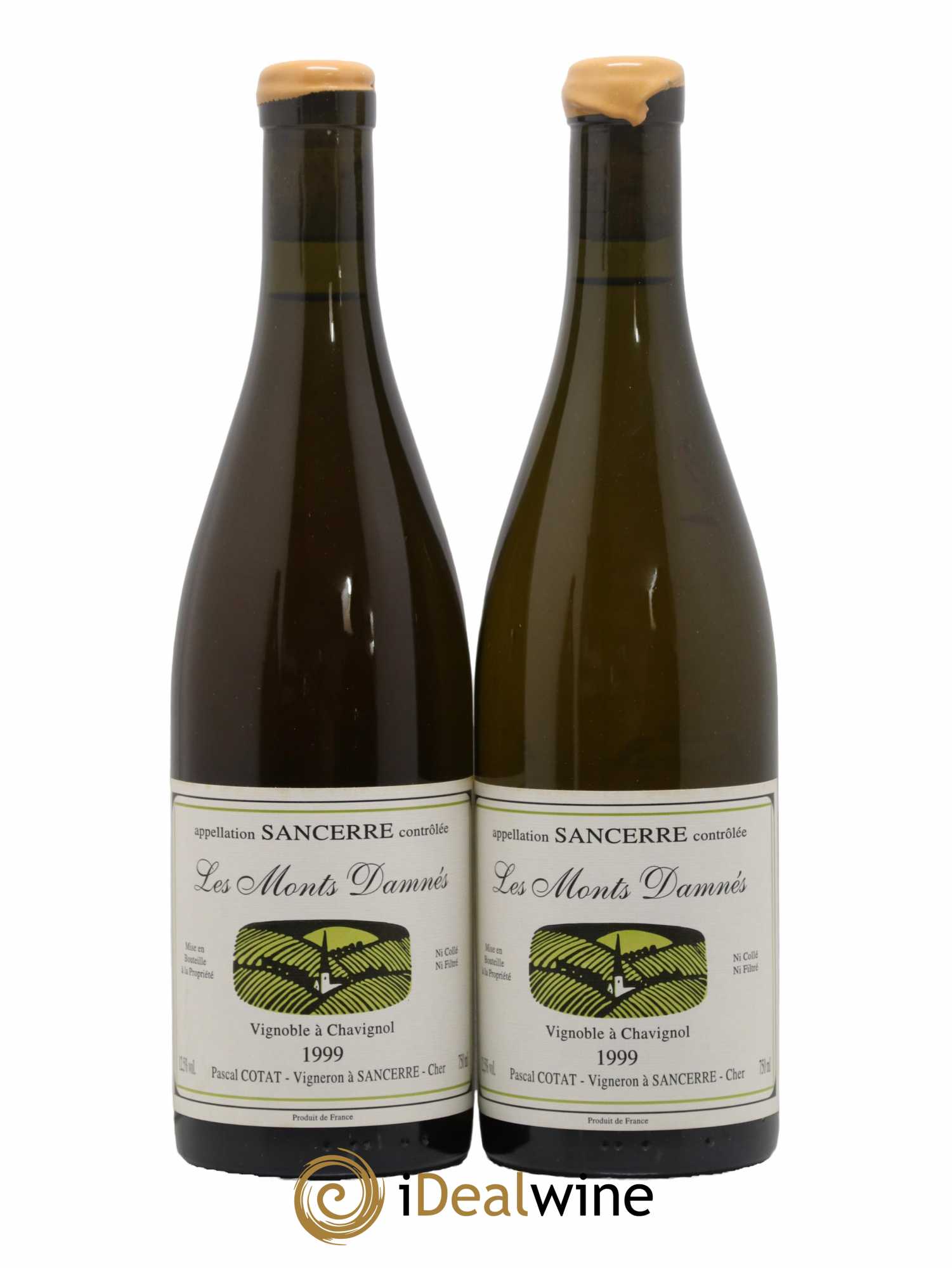 Sancerre Les Monts Damnés Pascal Cotat 1999 - Lot de 2 bouteilles - 0