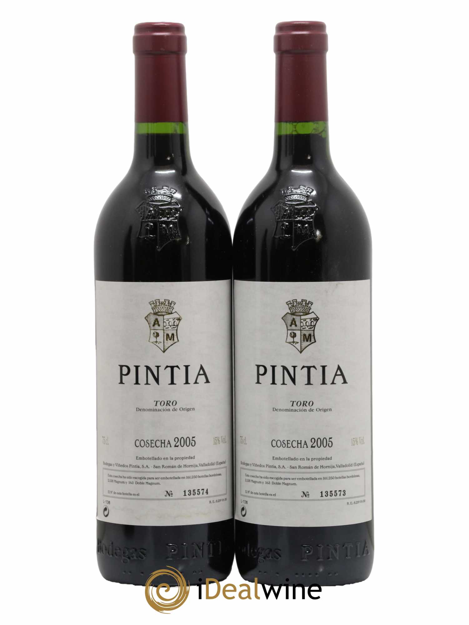 Toro DO Vega Sicilia Pintia Famille Alvarez 2005 - Lot de 2 bouteilles - 0