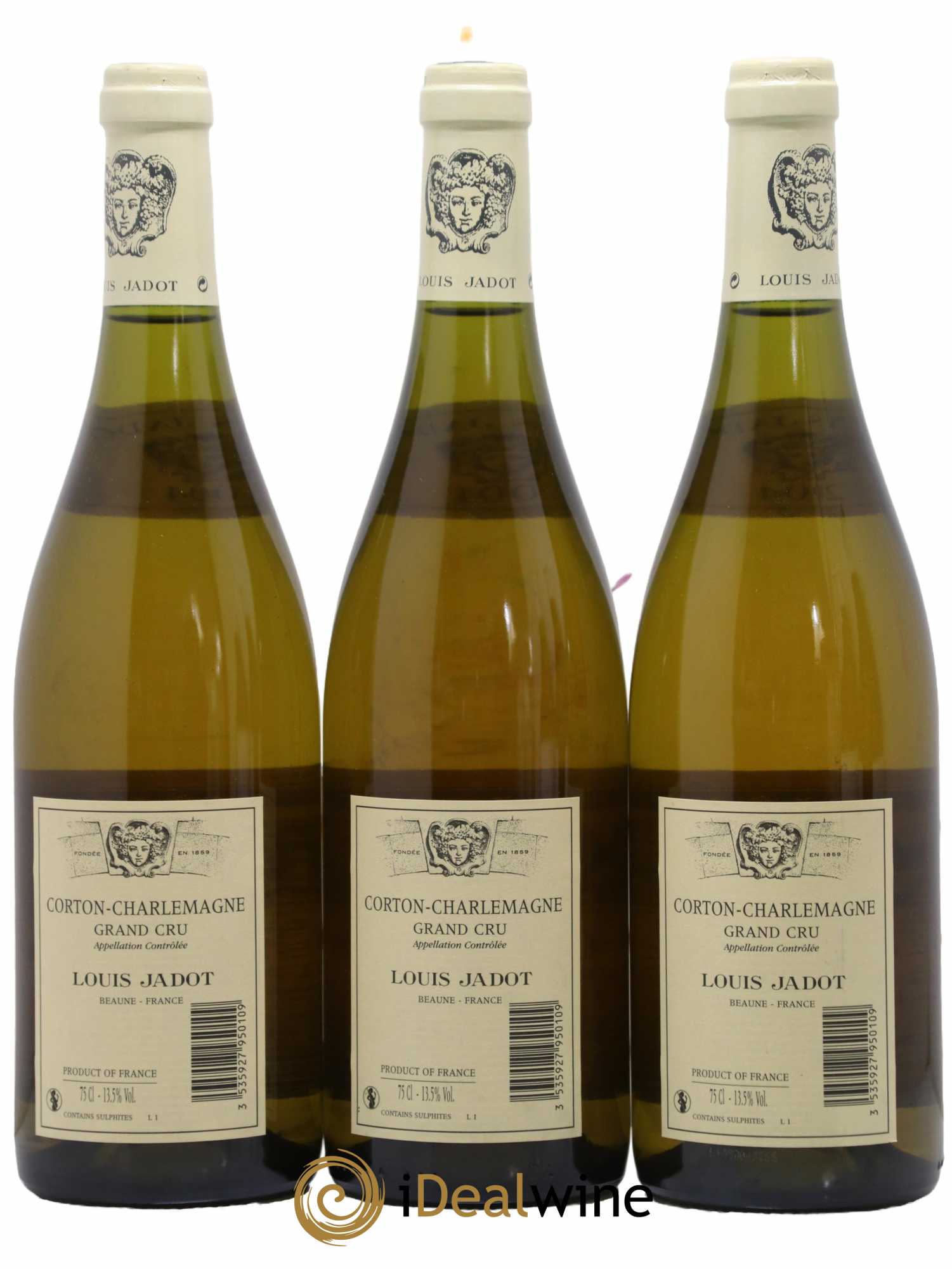 Corton-Charlemagne Grand Cru Maison Louis Jadot 2004 - Lot de 3 bouteilles - 1