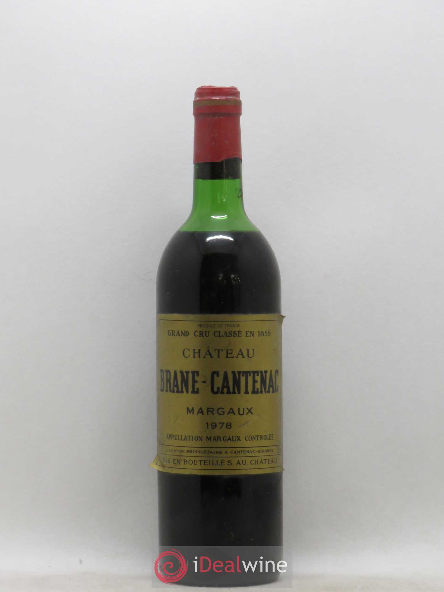 Château Brane Cantenac 2ème Grand Cru Classé 1978 - Lot de 1 bouteille - 0
