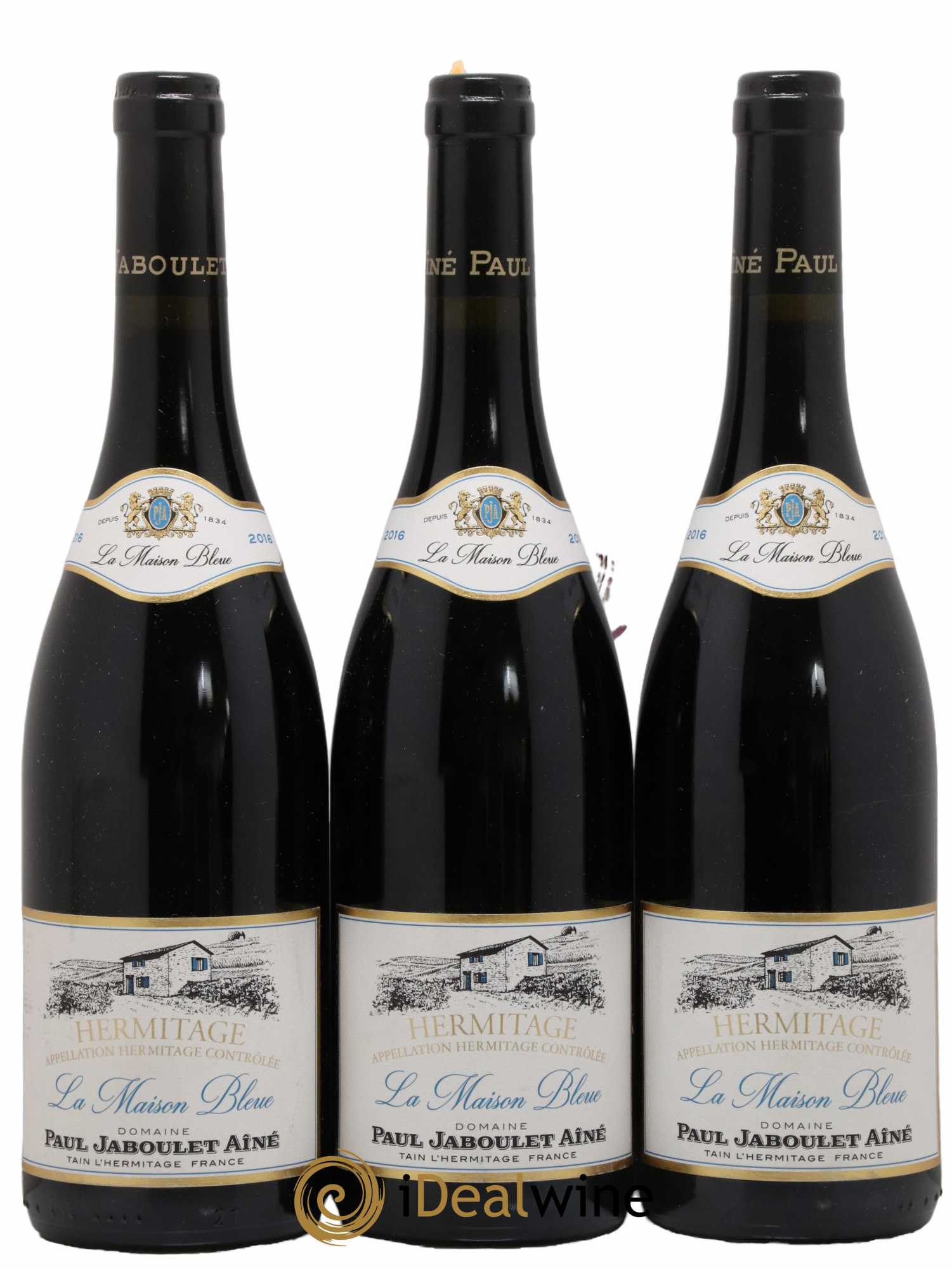 Hermitage La Maison Bleue Paul Jaboulet Ainé 2016 - Lotto di 3 bottiglie - 0