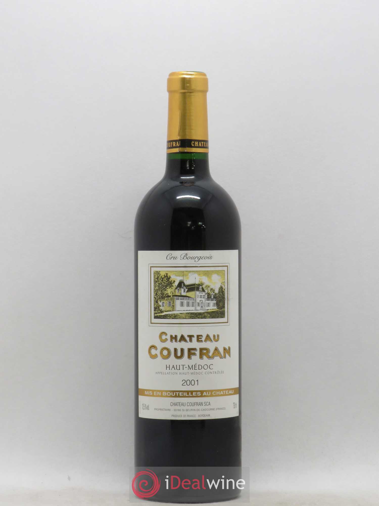 Château Coufran Cru Bourgeois 2001 - Lot de 1 bouteille - 0