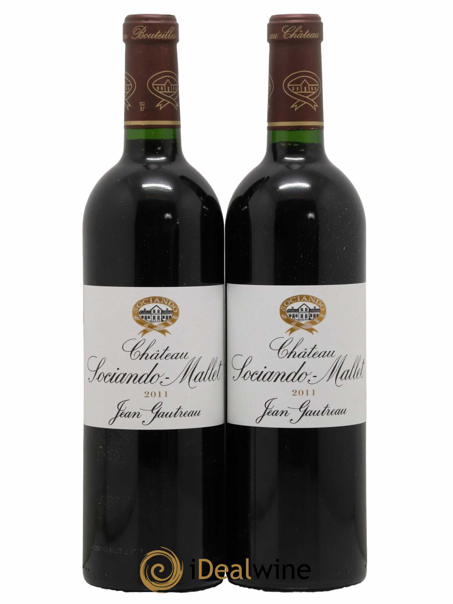 Château Sociando Mallet 2011 - Lot de 2 bouteilles - 0