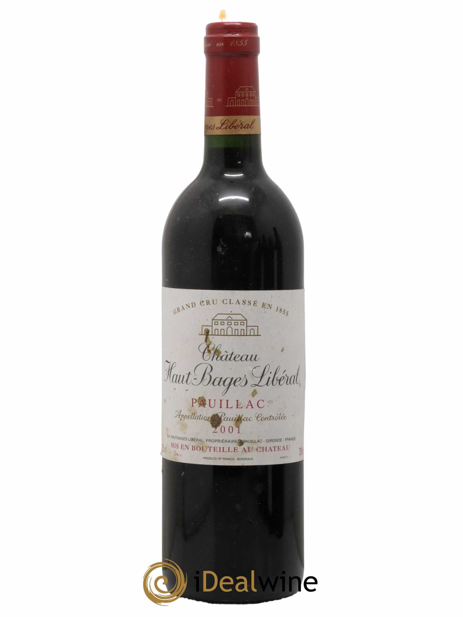 Château Haut Bages Libéral 5ème Grand Cru Classé 2001 - Lot de 1 bouteille - 0