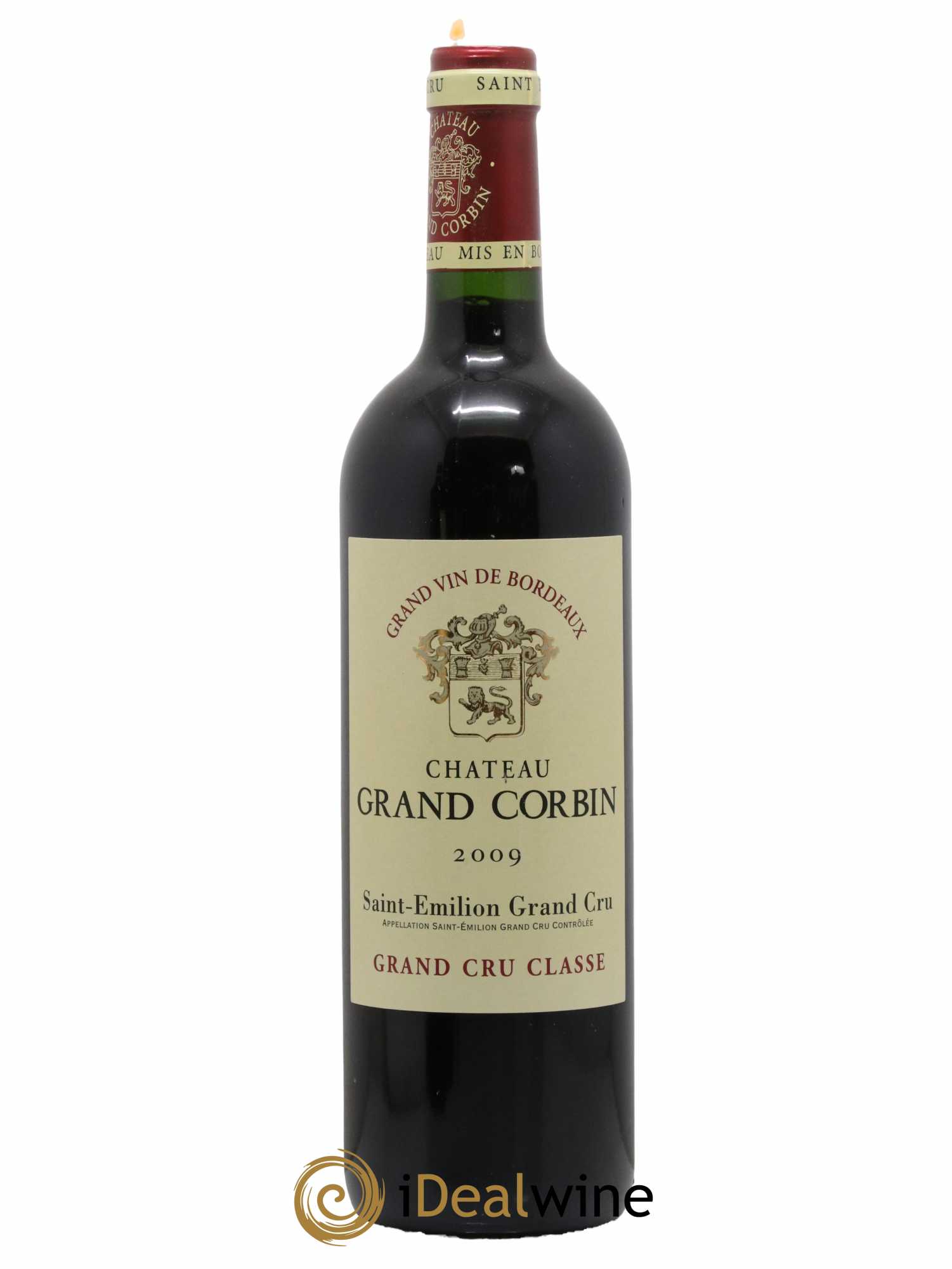 Château Grand Corbin Grand Cru Classé 2009 - Lot de 1 bouteille - 0