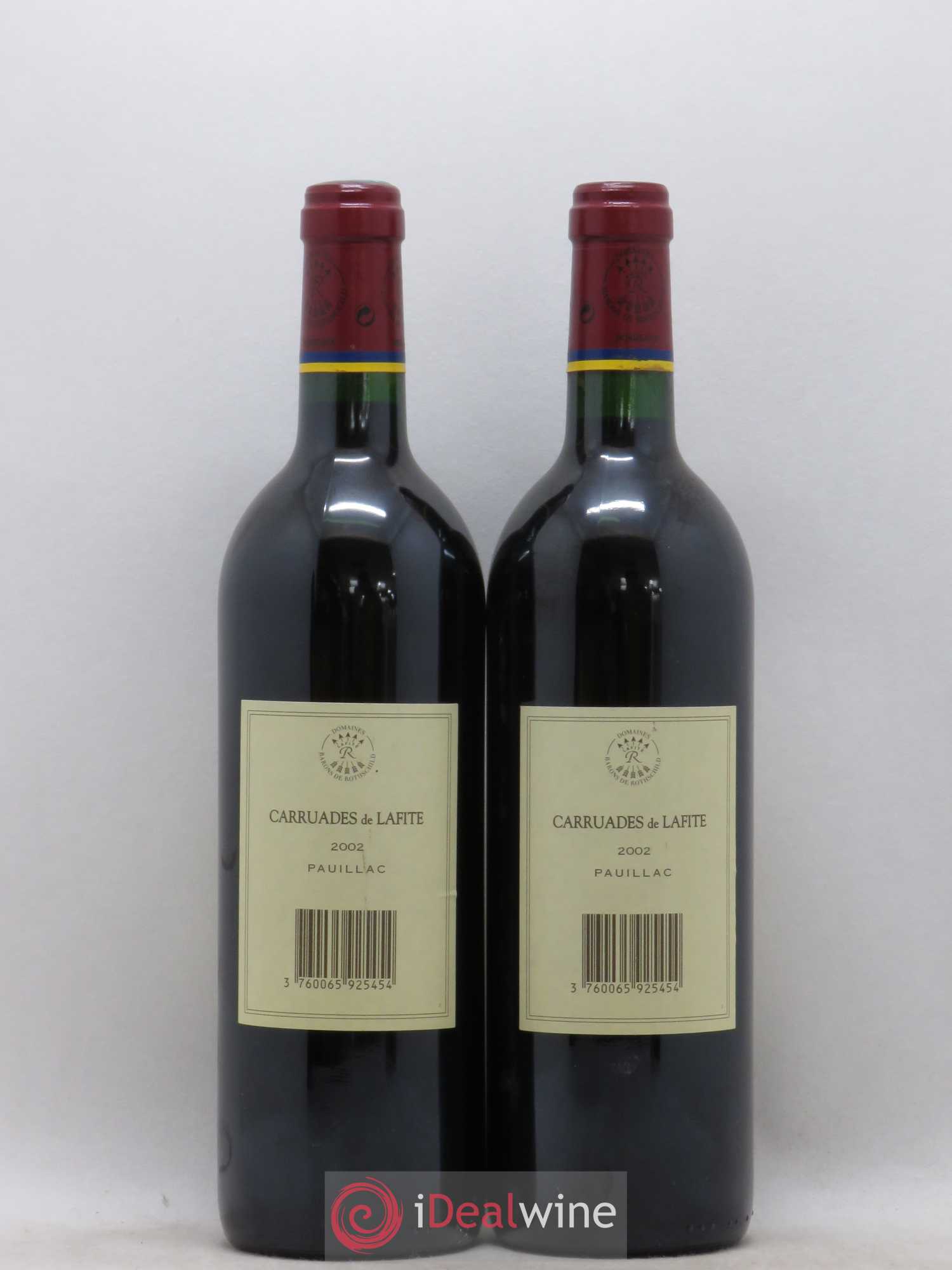 Carruades de Lafite Rothschild Second Vin 2002 - Lot de 2 bouteilles - 1