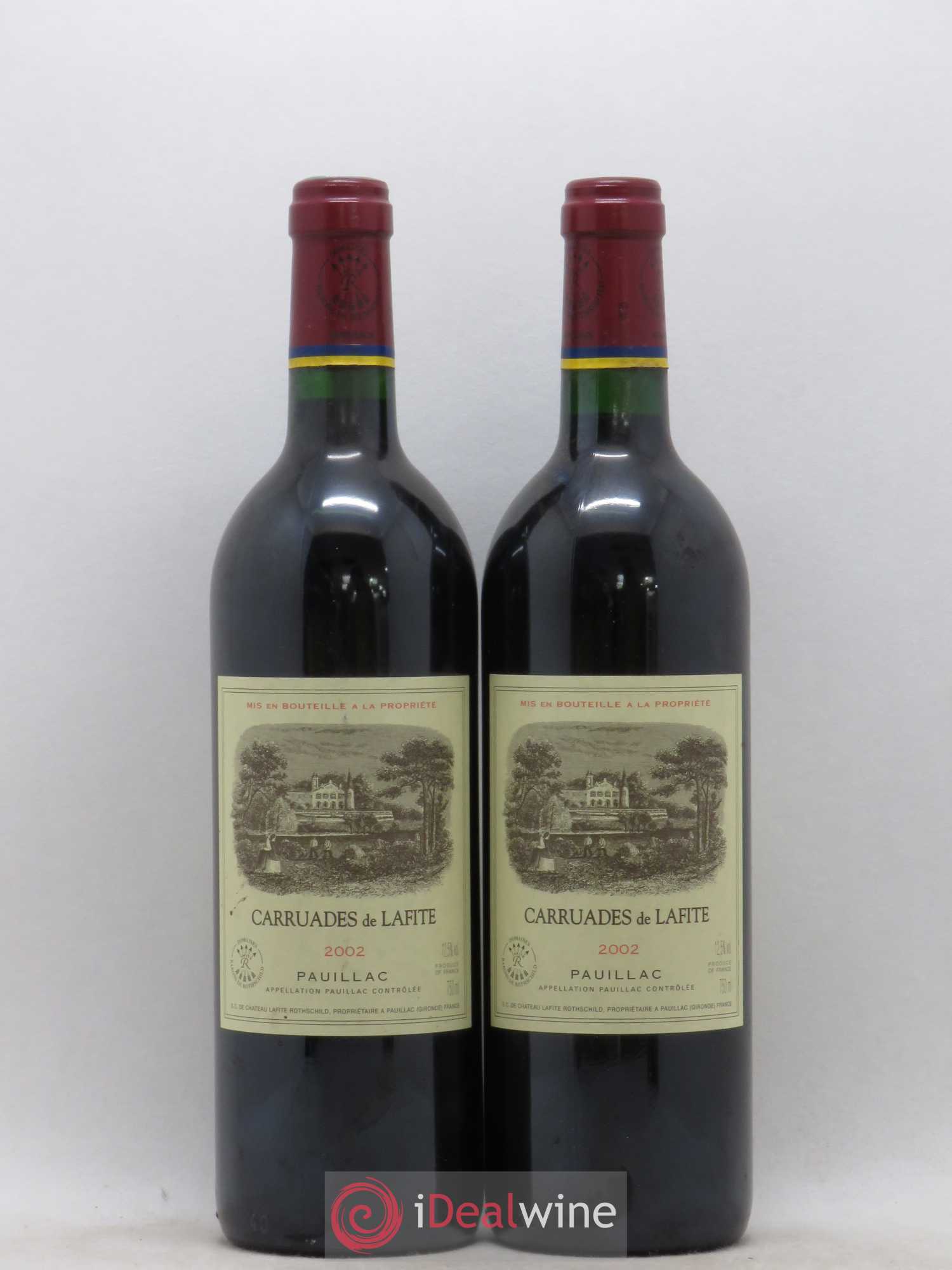 Carruades de Lafite Rothschild Second Vin 2002 - Lot de 2 bouteilles - 0