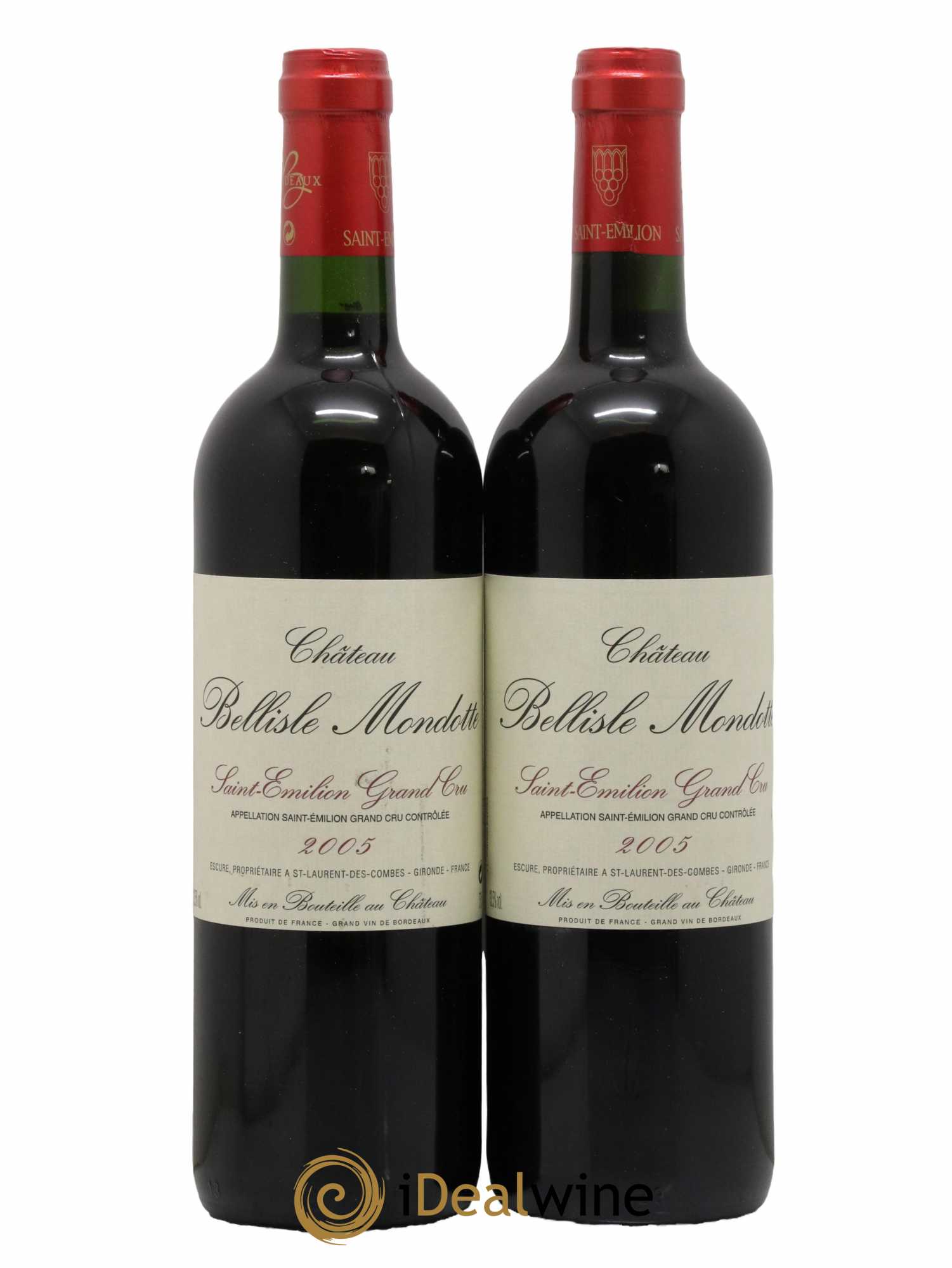 Château Bellisle Mondotte 2005 - Lot de 2 bouteilles - 0