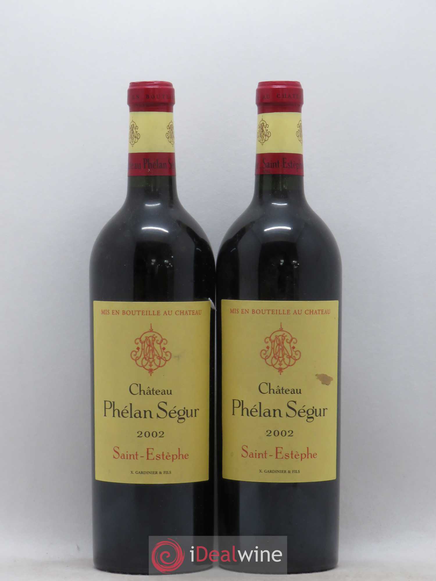 Château Phélan Ségur 2002 - Lot de 2 bouteilles - 0