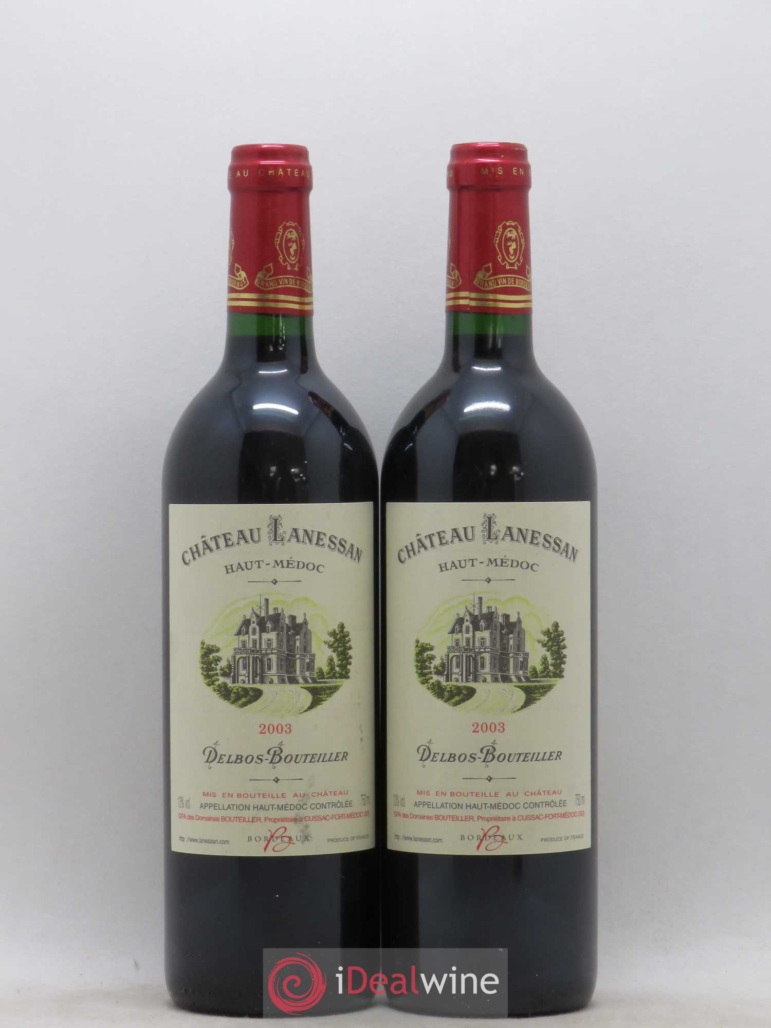 Château Lanessan Cru Bourgeois 2003 - Lot de 2 bouteilles - 0