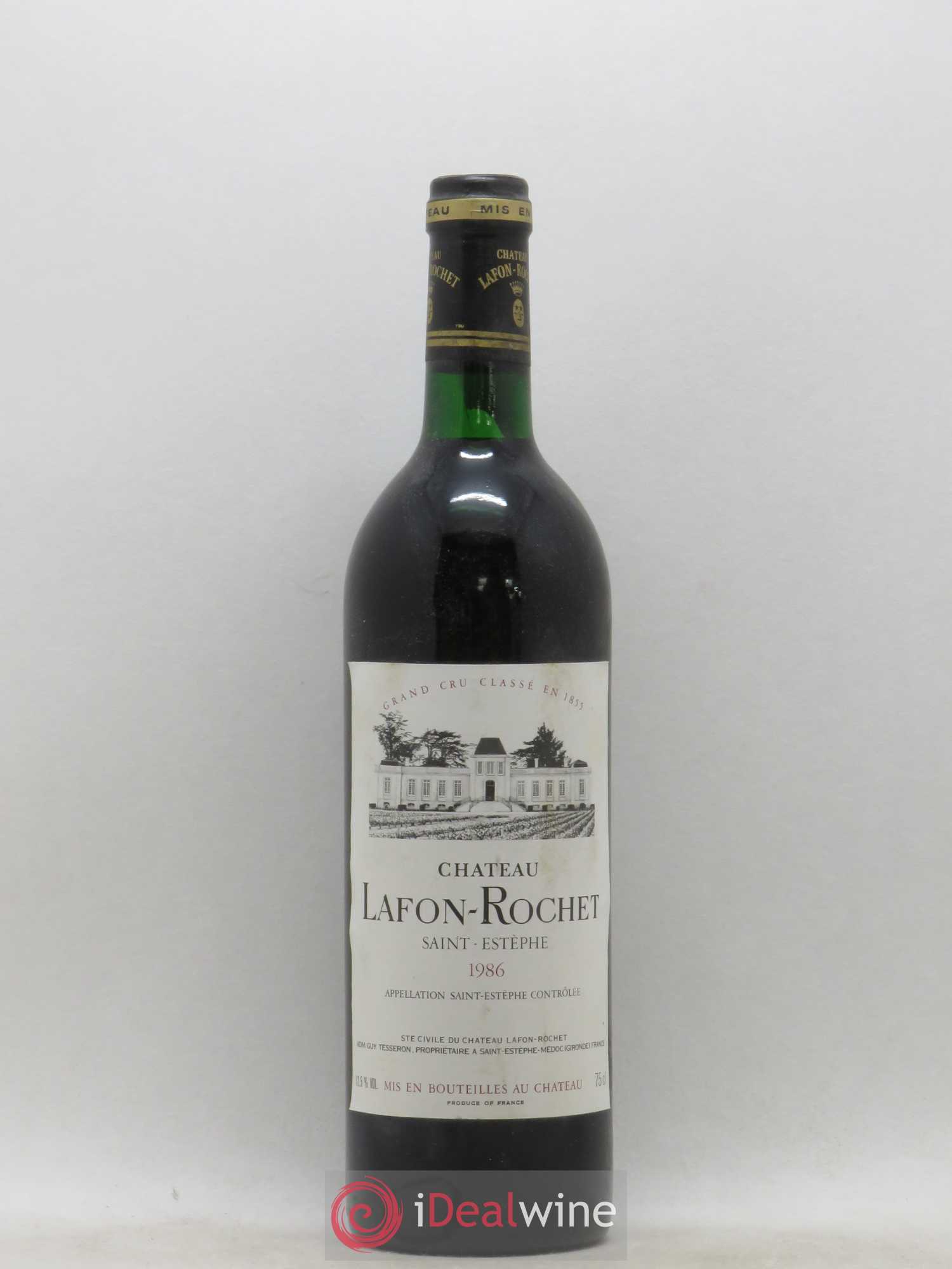 Château Lafon Rochet 4ème Grand Cru Classé 1986 - Lot de 1 bouteille - 0