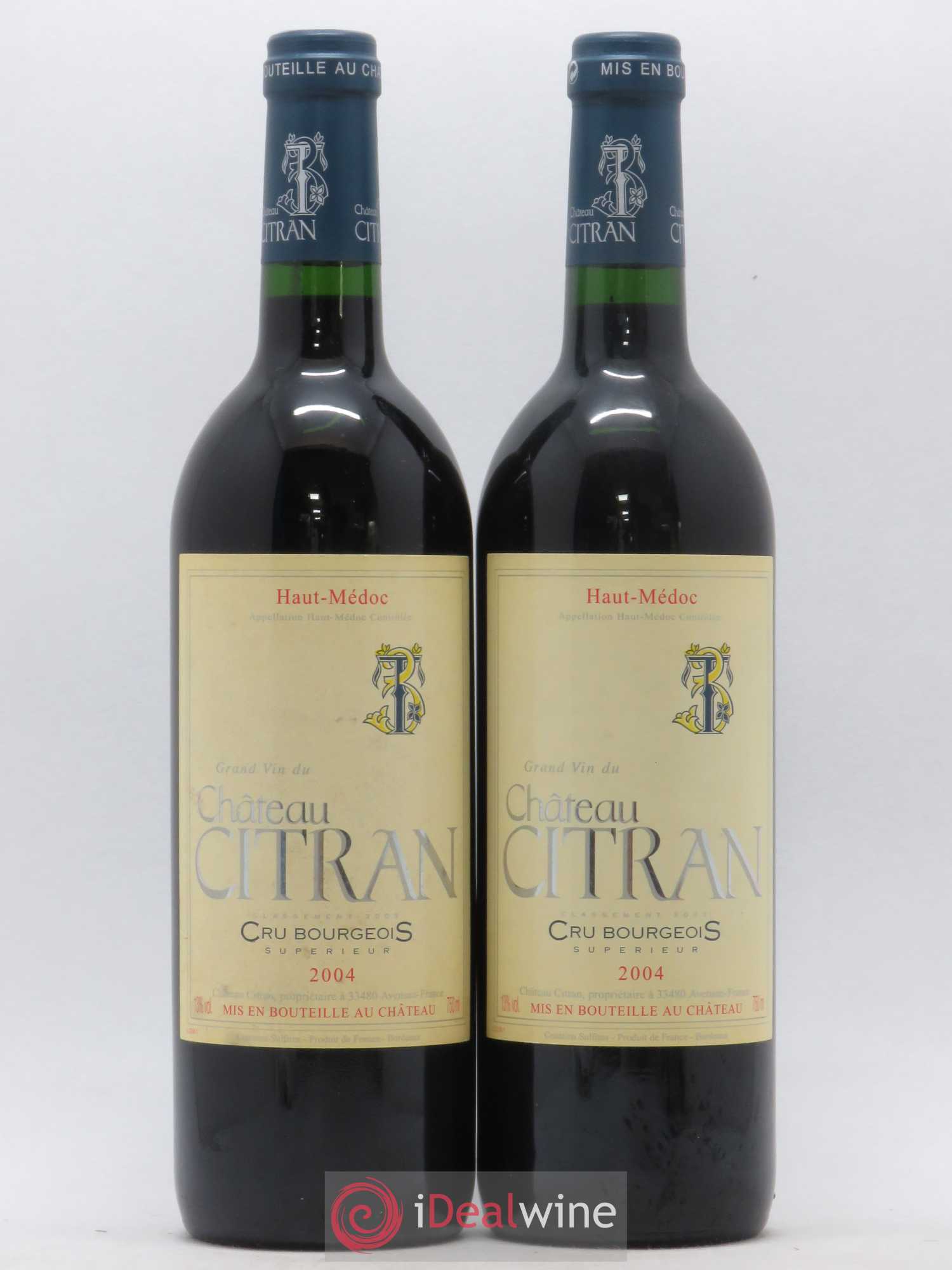 Château Citran Cru Bourgeois 2004 - Lot de 2 bouteilles - 0