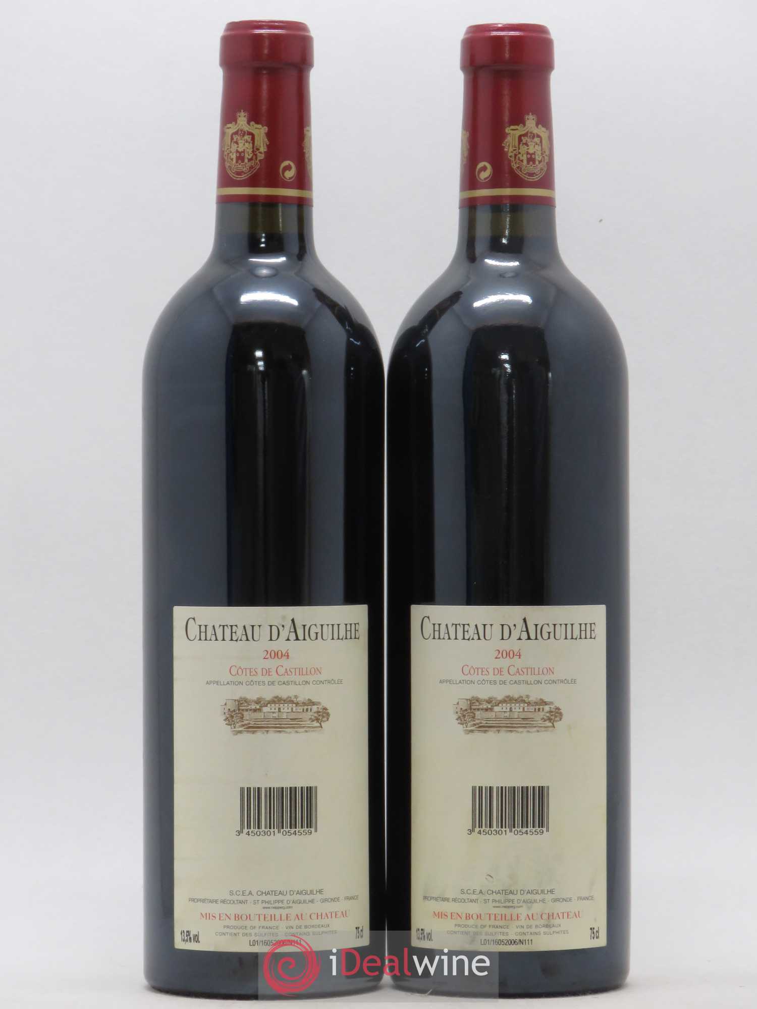 Château d' Aiguilhe 2004 - Lot de 2 bouteilles - 1