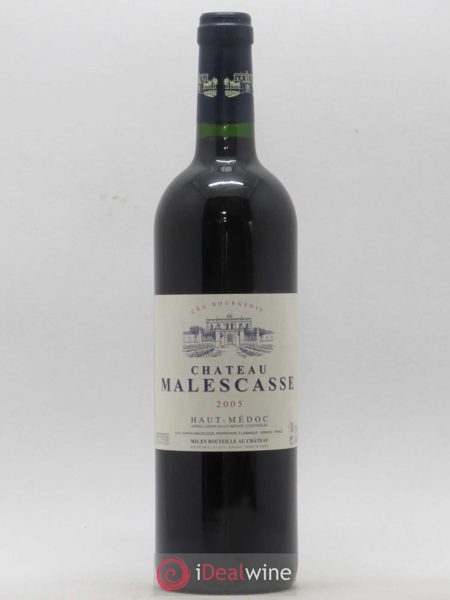 Château Malescasse Cru Bourgeois Exceptionnel 2005 - Lot de 1 bouteille - 0