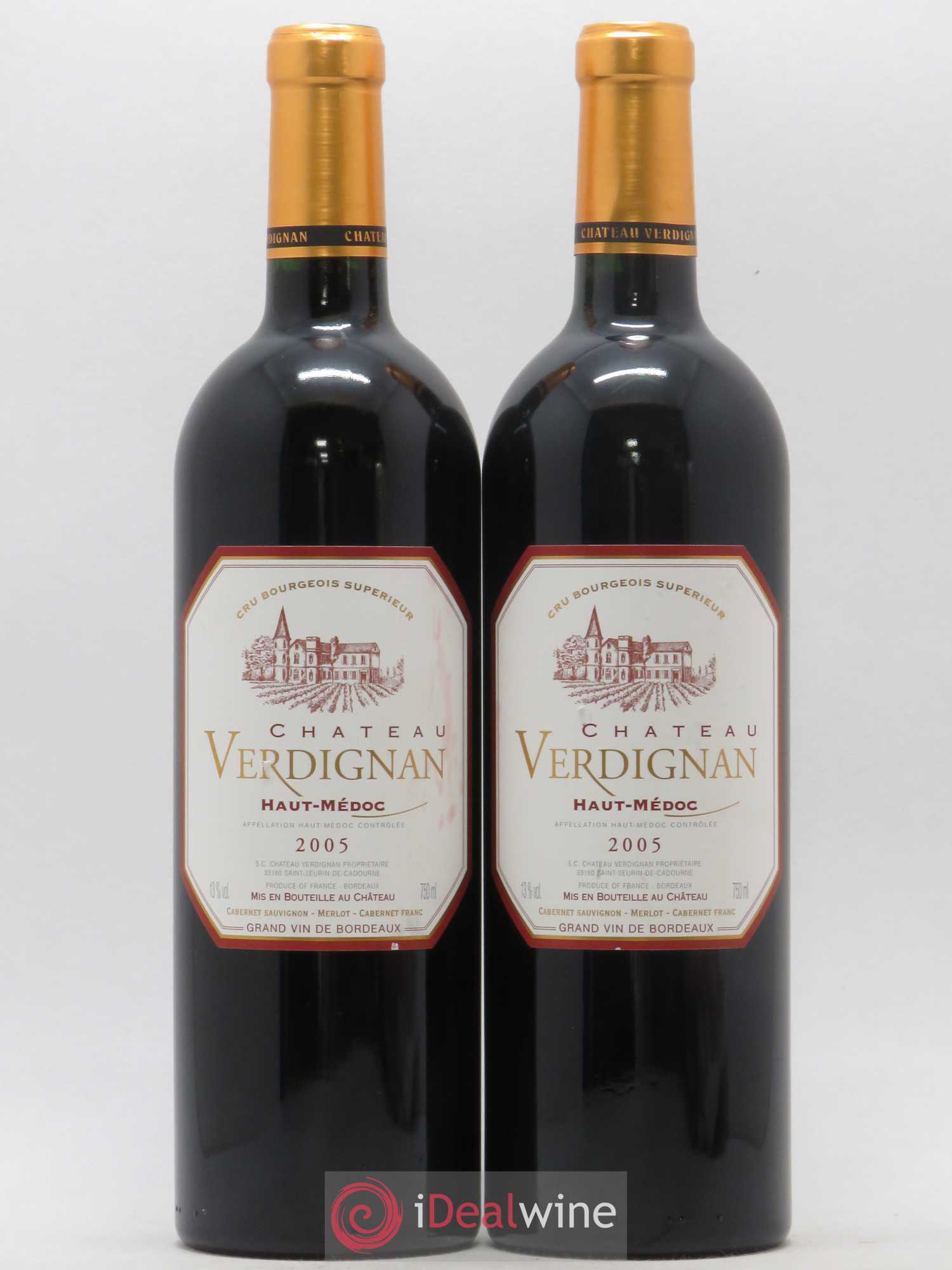 Château Verdignan Cru Bourgeois 2005 - Lot de 2 bouteilles - 0