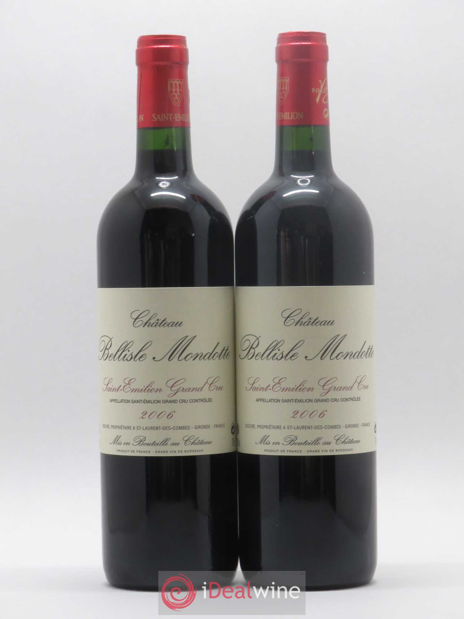Château Bellisle Mondotte 2006 - Lot de 2 bouteilles - 0