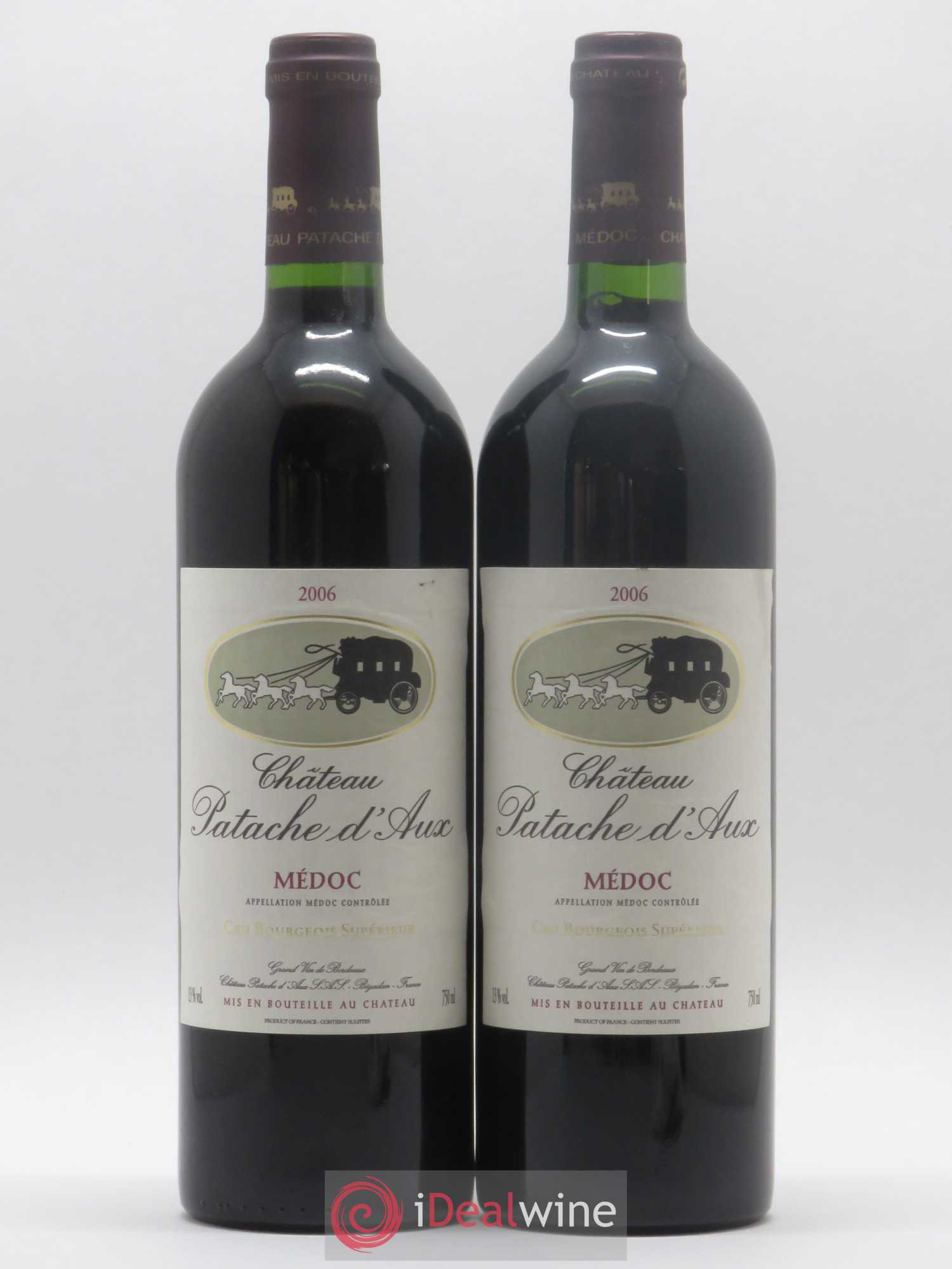 Château Patache d'Aux Cru Bourgeois 2006 - Lot de 2 bouteilles - 0
