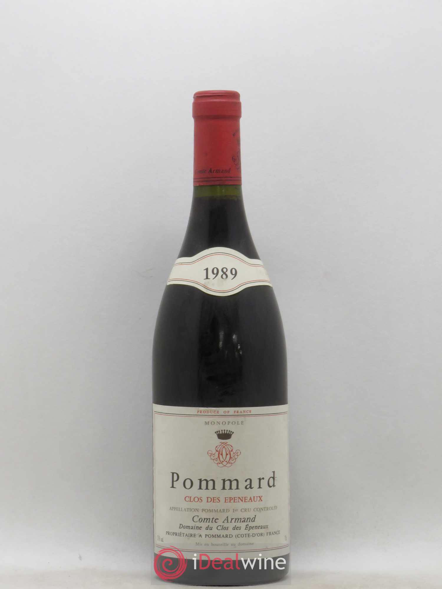 Pommard 1er Cru Clos des Epeneaux Comte Armand 1989 - Lot de 1 bouteille - 0