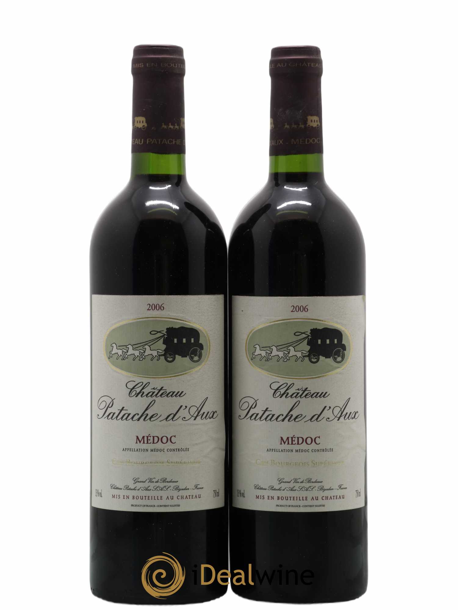 Château Patache d'Aux Cru Bourgeois 2006 - Lot de 2 bouteilles - 0