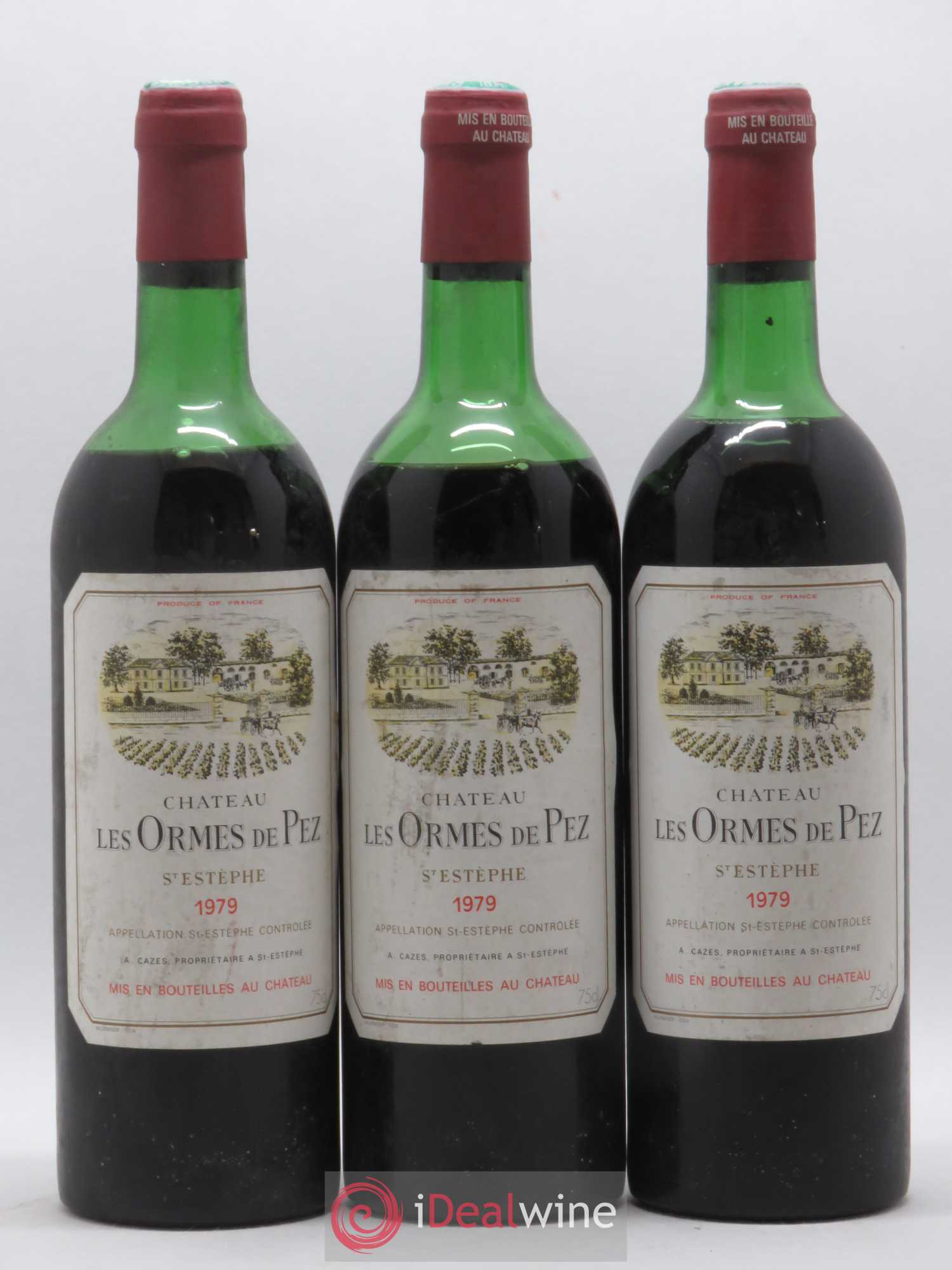 Château les Ormes de Pez (sans prix de réserve) 1979 - Lot de 3 bouteilles - 0