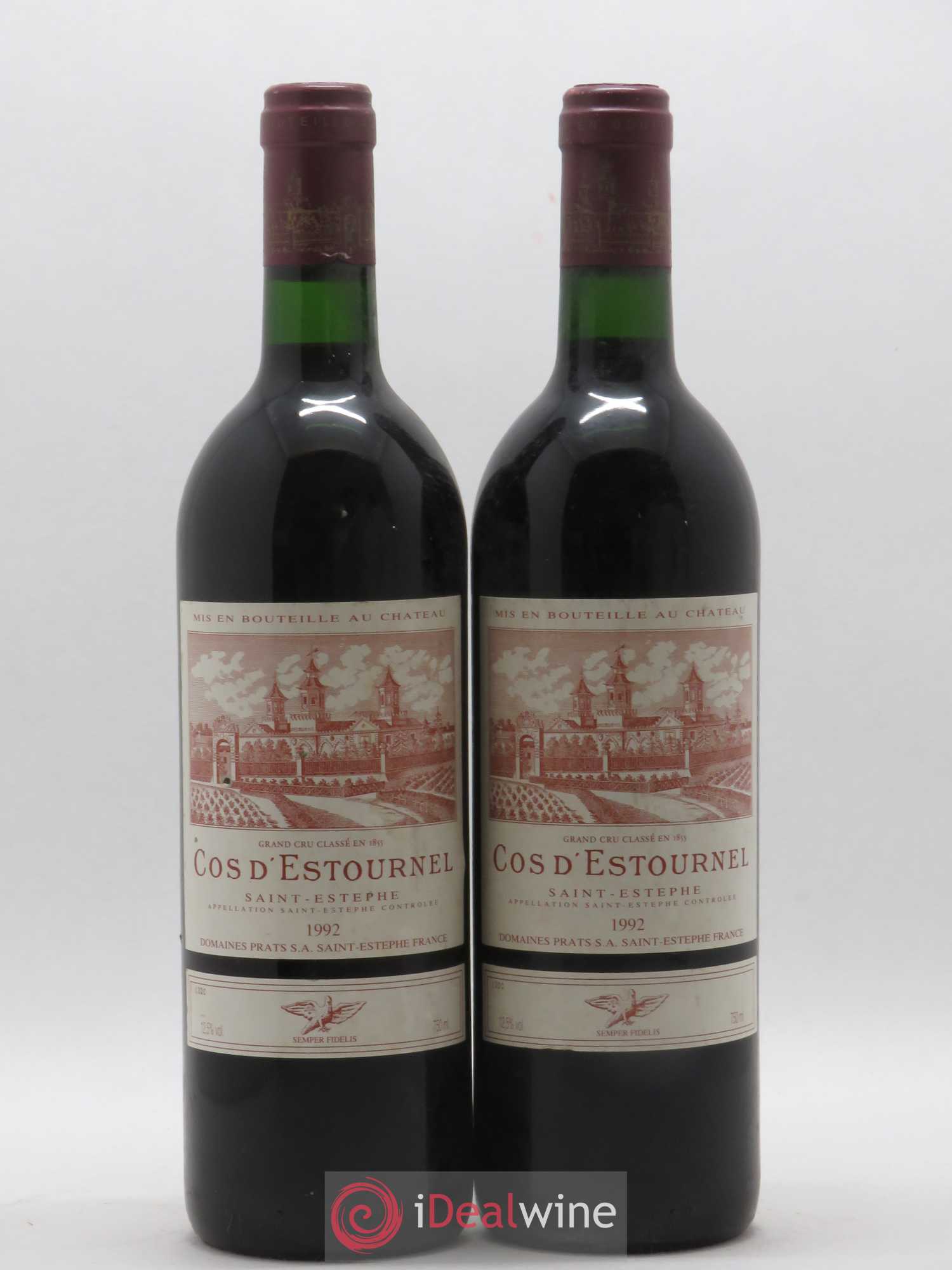 Cos d'Estournel 2ème Grand Cru Classé 1992 - Lot de 2 bouteilles - 0